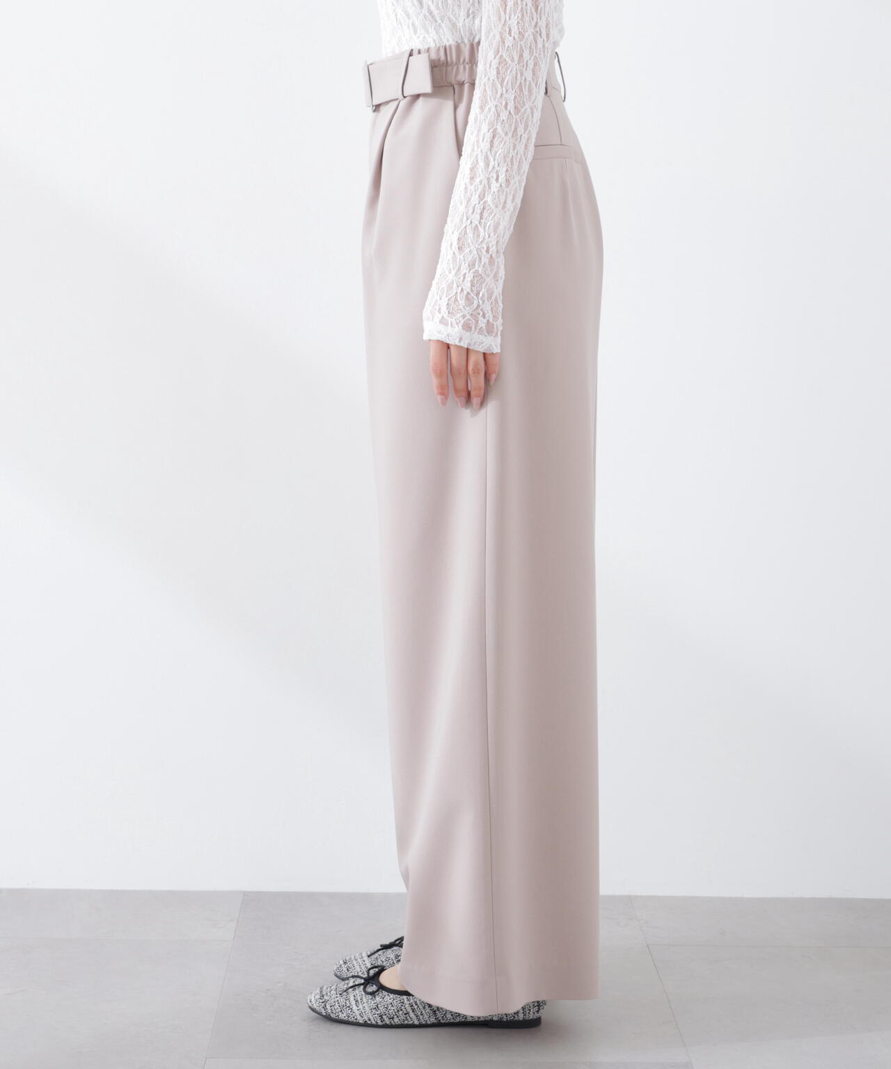 ベルトドッキングワイドパンツ