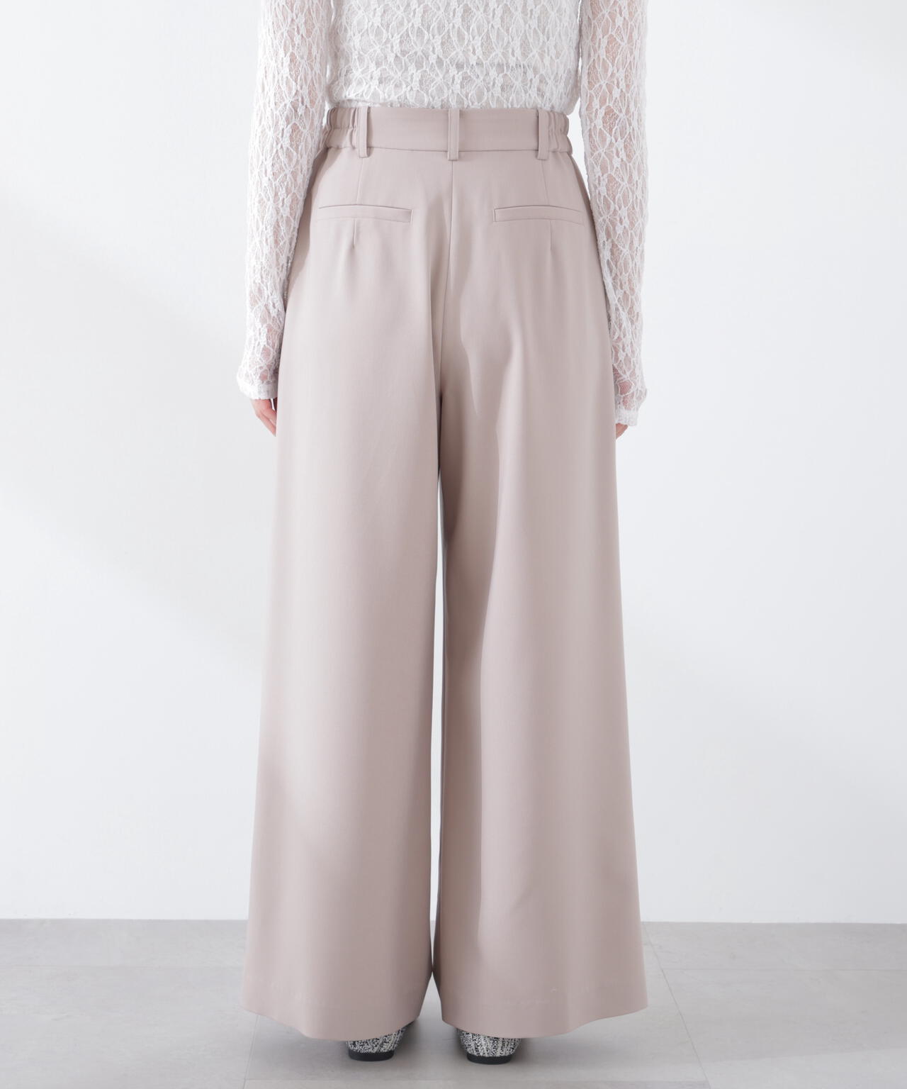 ベルトドッキングワイドパンツ