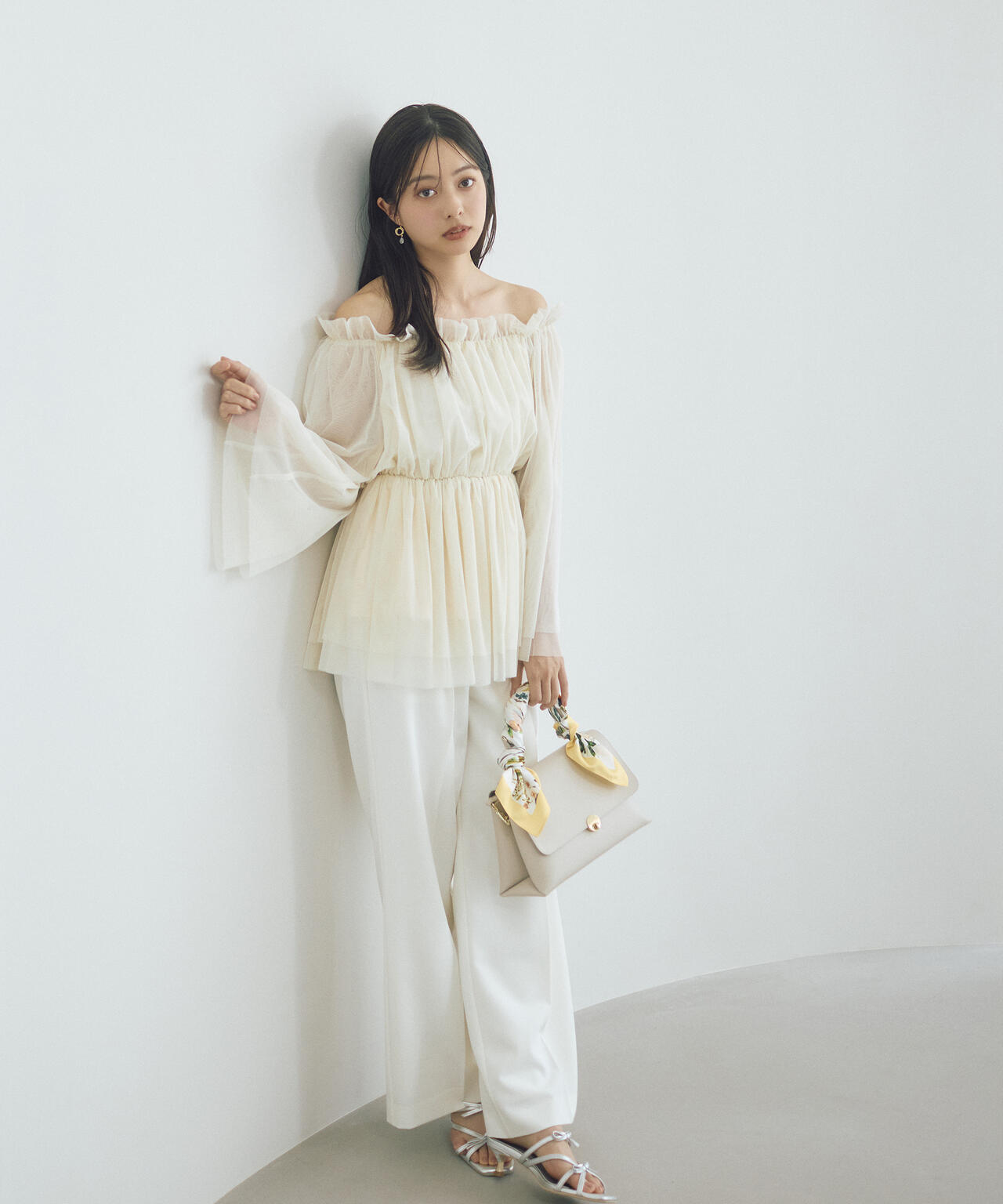 明日香さんコラボ＞ベルト付き美脚ワイドパンツ | PROPORTION BODY