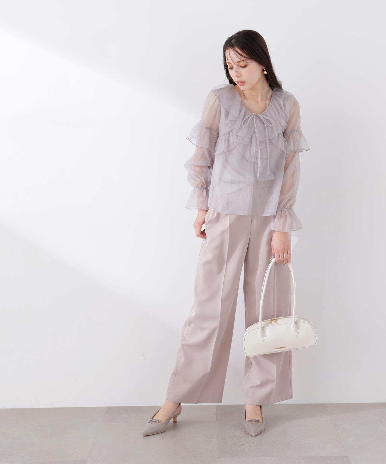サイドリボンタックパンツ | PROPORTION BODY DRESSING