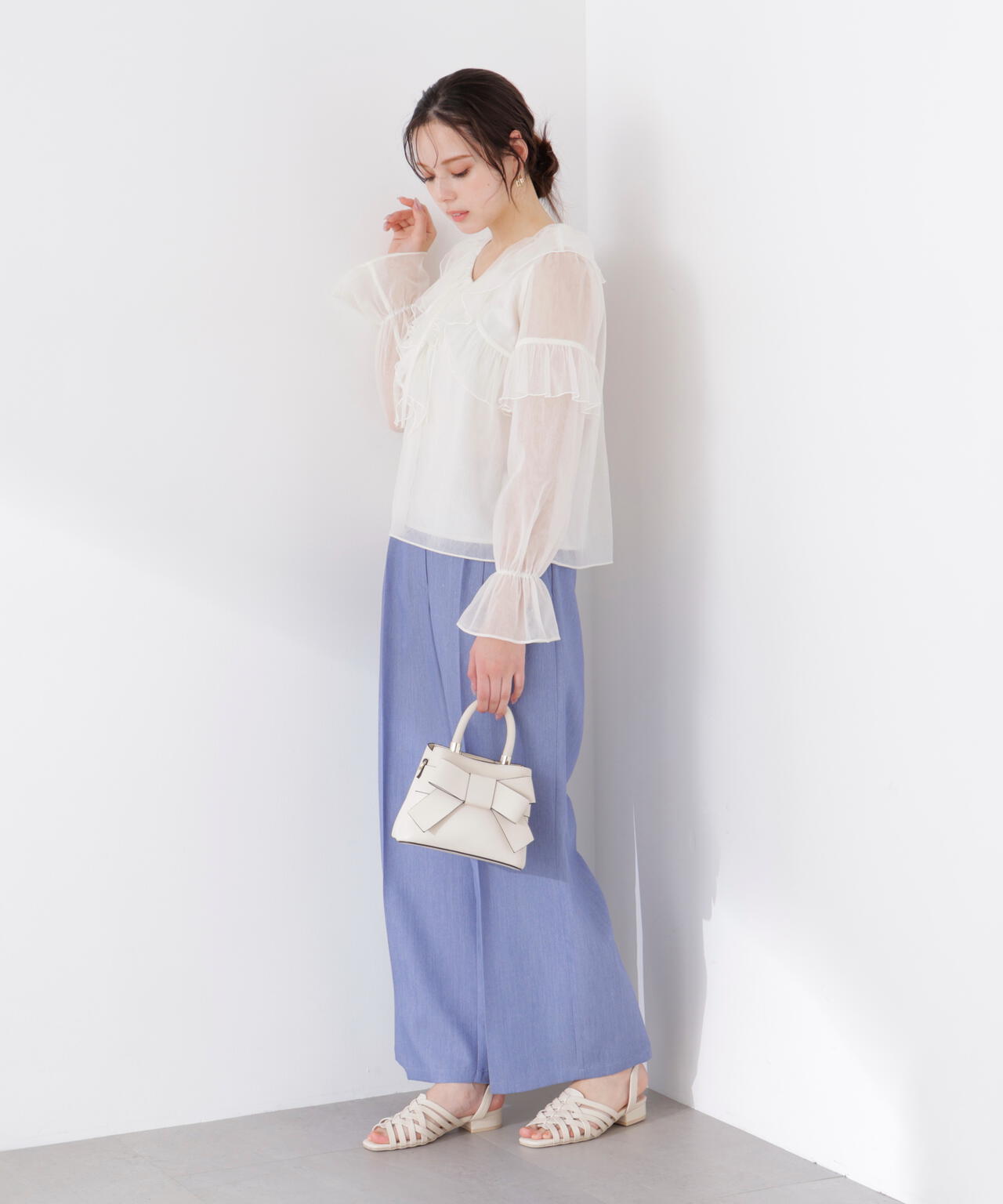 サイドリボンタックパンツ | PROPORTION BODY DRESSING