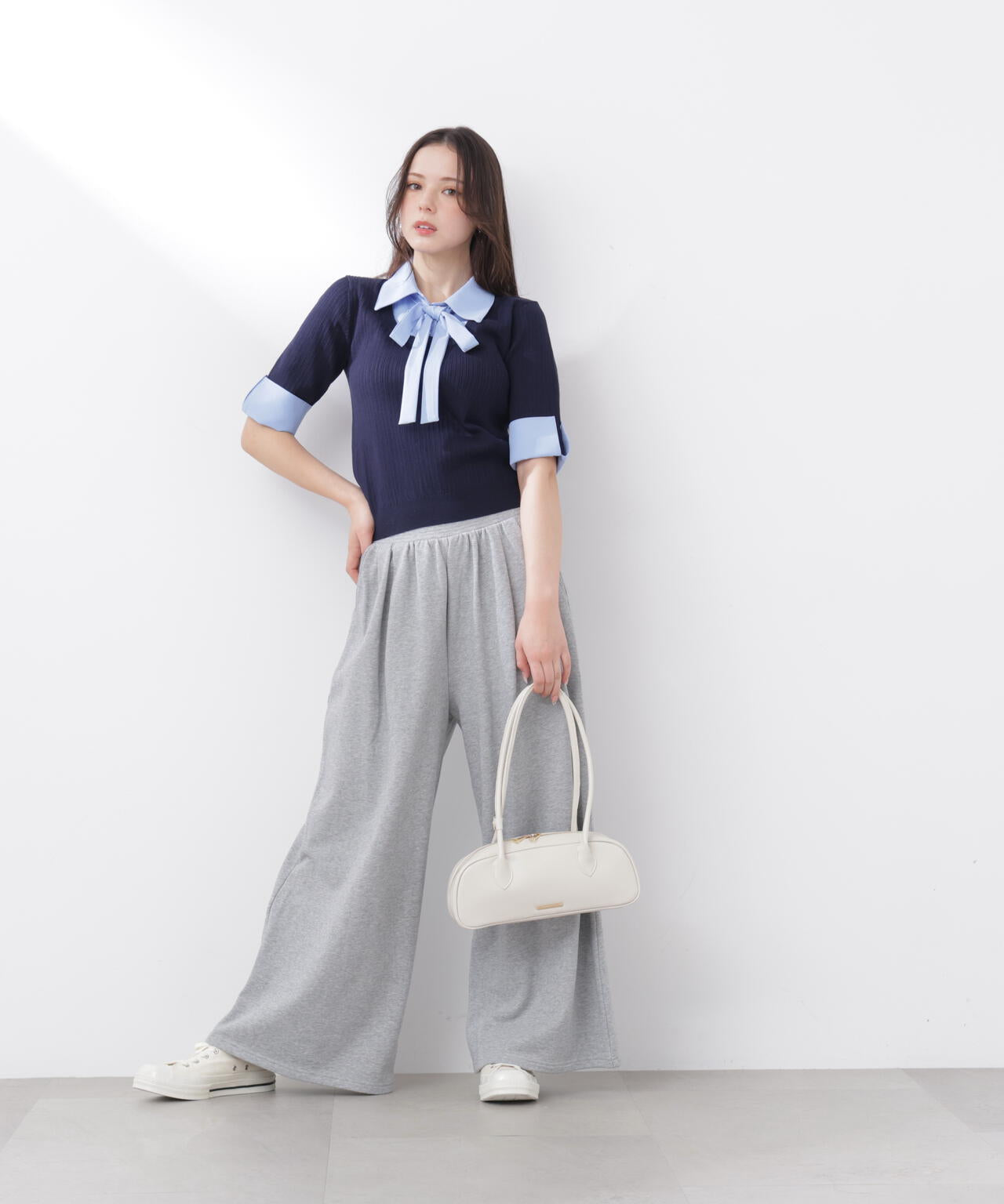 《EDIT COLOGNE》スウェットタックパンツ【WEB・一部店舗限定】