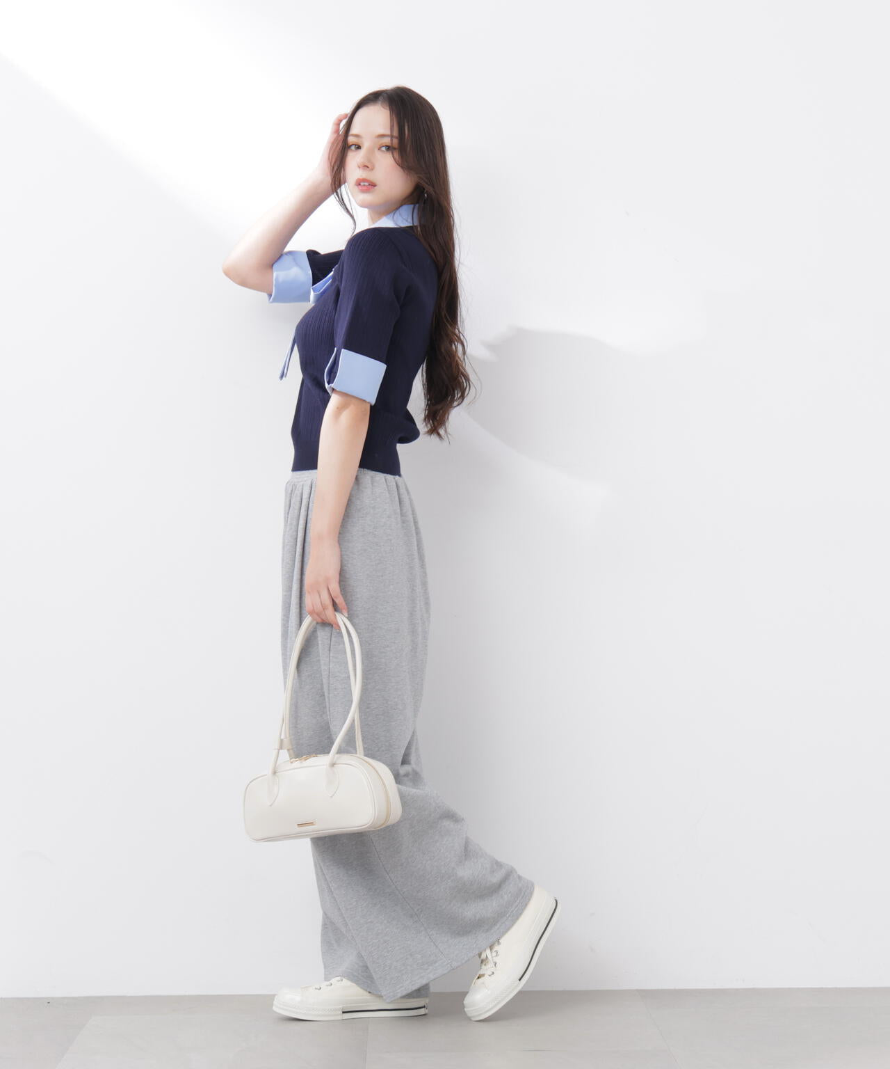 《EDIT COLOGNE》スウェットタックパンツ【WEB・一部店舗限定】