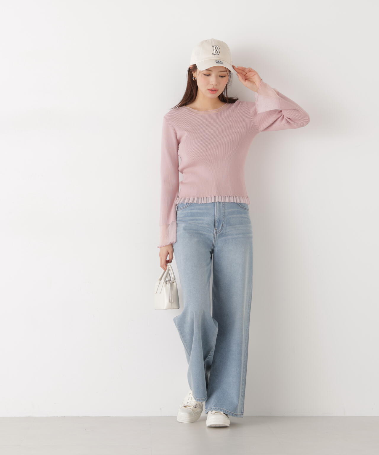 〈a/mie〉ワイドデニムパンツ