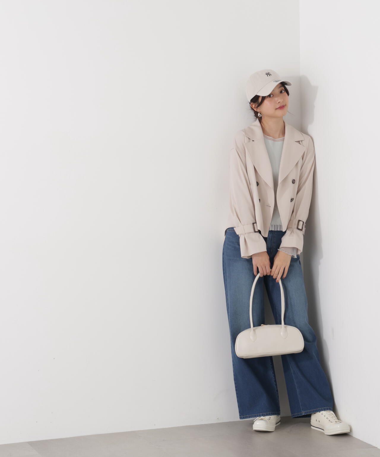 〈a/mie〉ワイドデニムパンツ