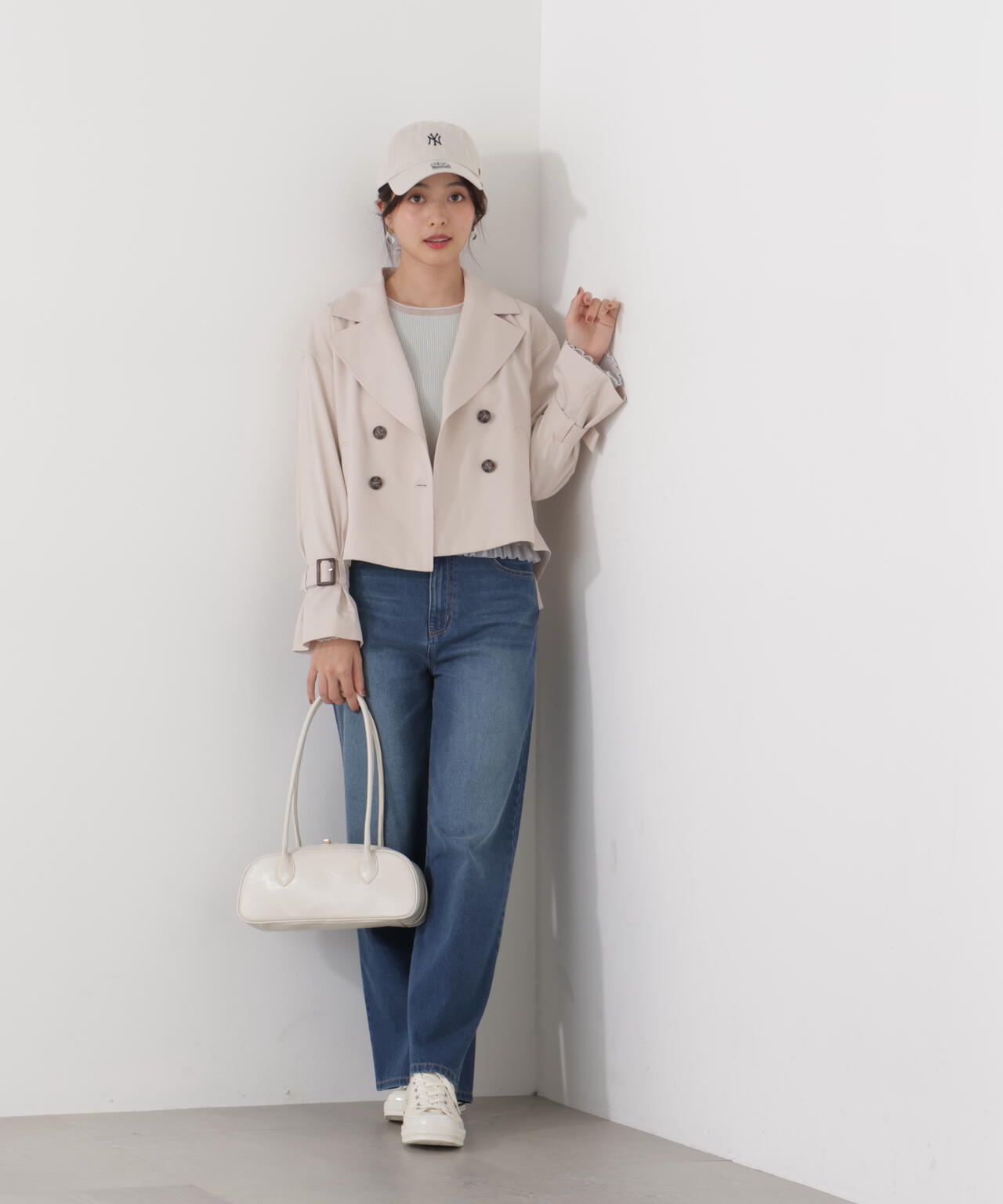 〈a/mie〉ワイドデニムパンツ