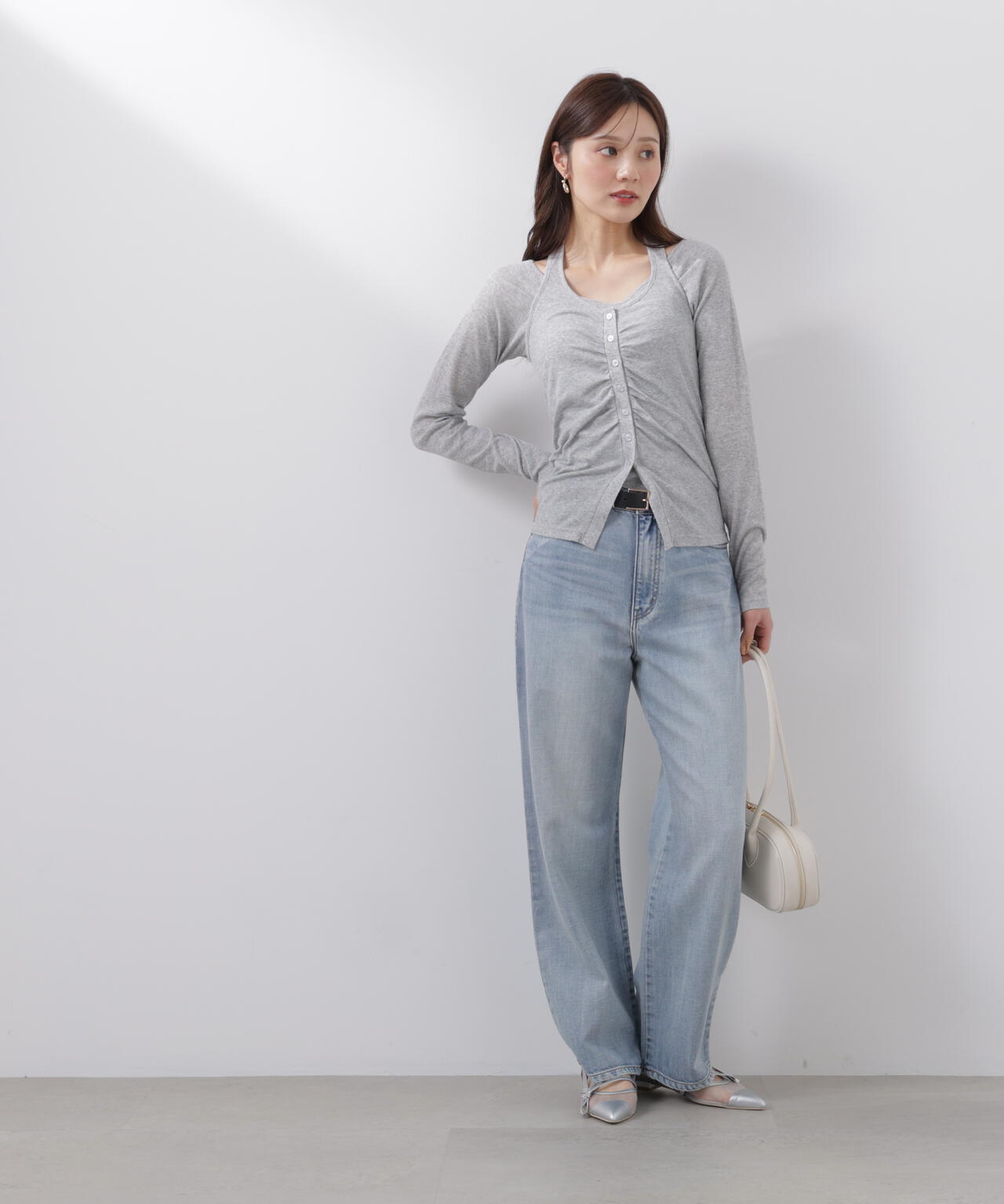 a/mie〉ソフトストレートデニム | PROPORTION BODY DRESSING