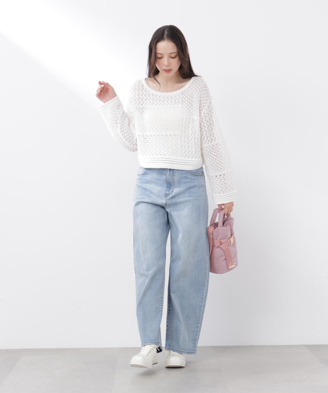a/mie〉カーブデニムパンツ | PROPORTION BODY DRESSING