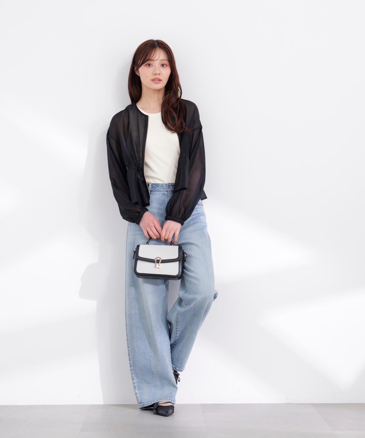 a/mie〉カーブデニムパンツ | PROPORTION BODY DRESSING