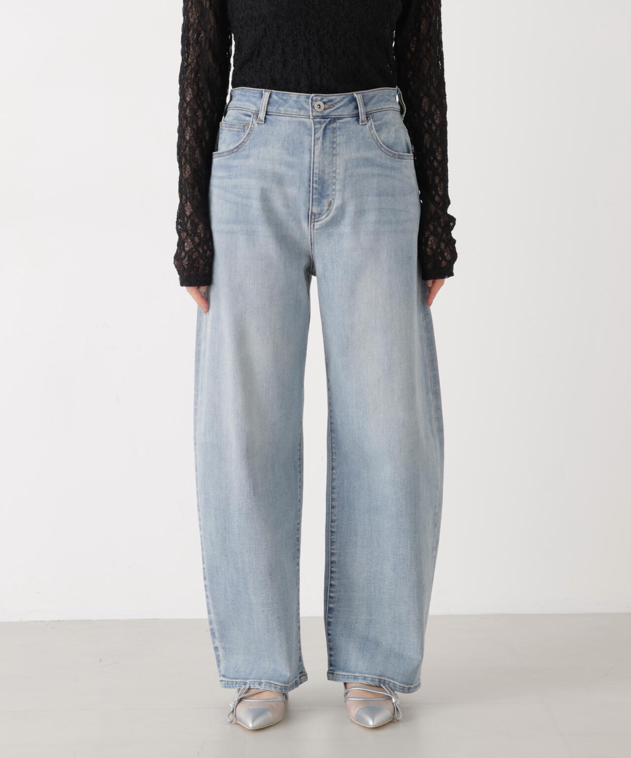 a/mie〉カーブデニムパンツ | PROPORTION BODY DRESSING