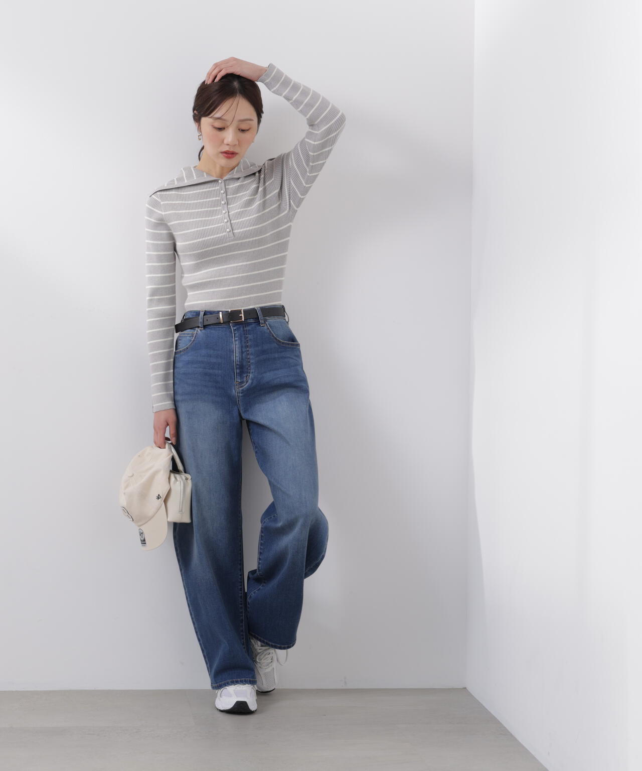 【美品】デニムパンツ a/mie〉カーブデニムパンツ | PROPORTION BODY DRESSING