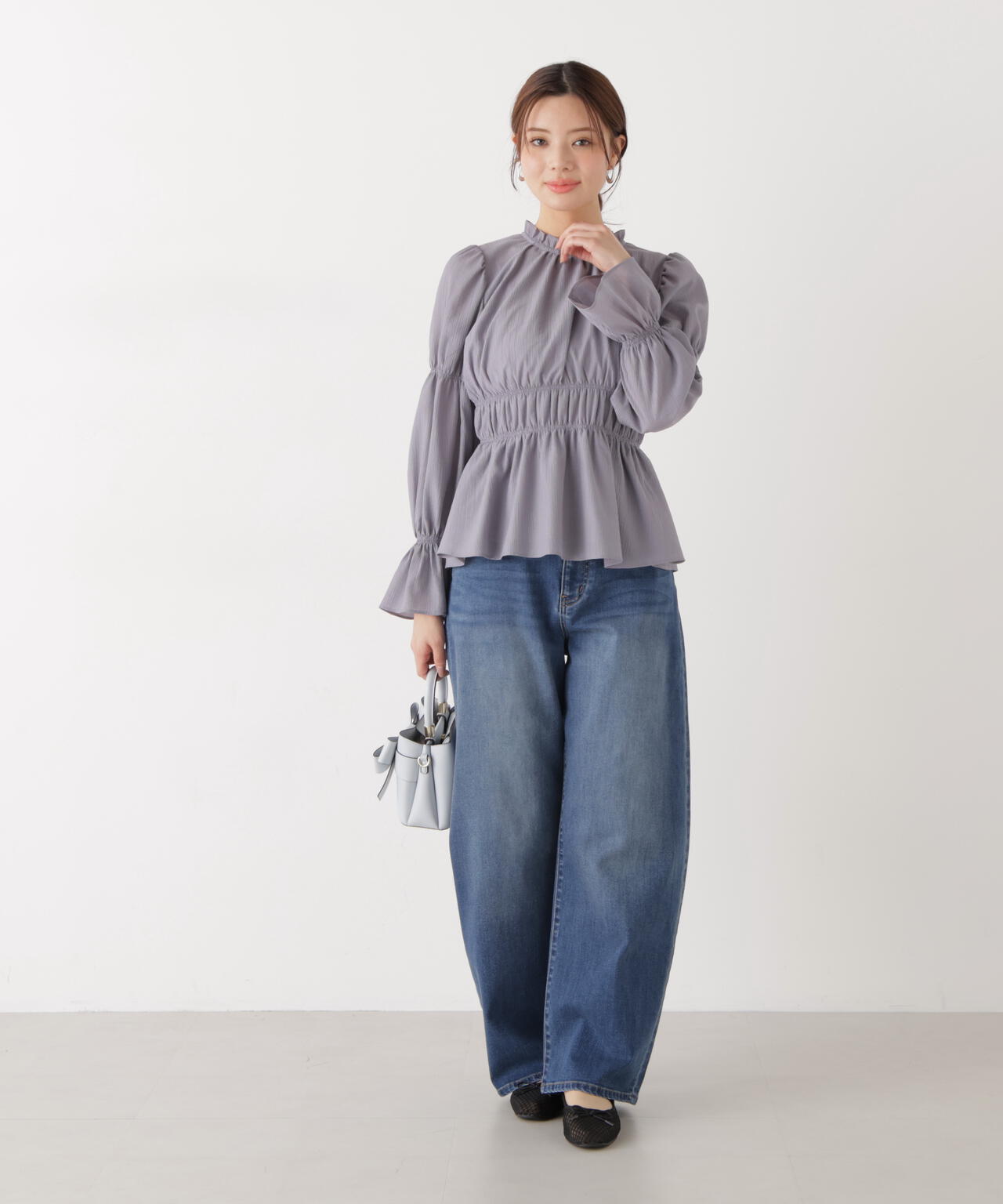 a/mie〉カーブデニムパンツ | PROPORTION BODY DRESSING