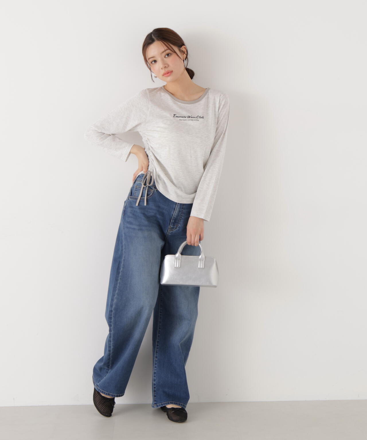 a/mie〉カーブデニムパンツ | PROPORTION BODY DRESSING
