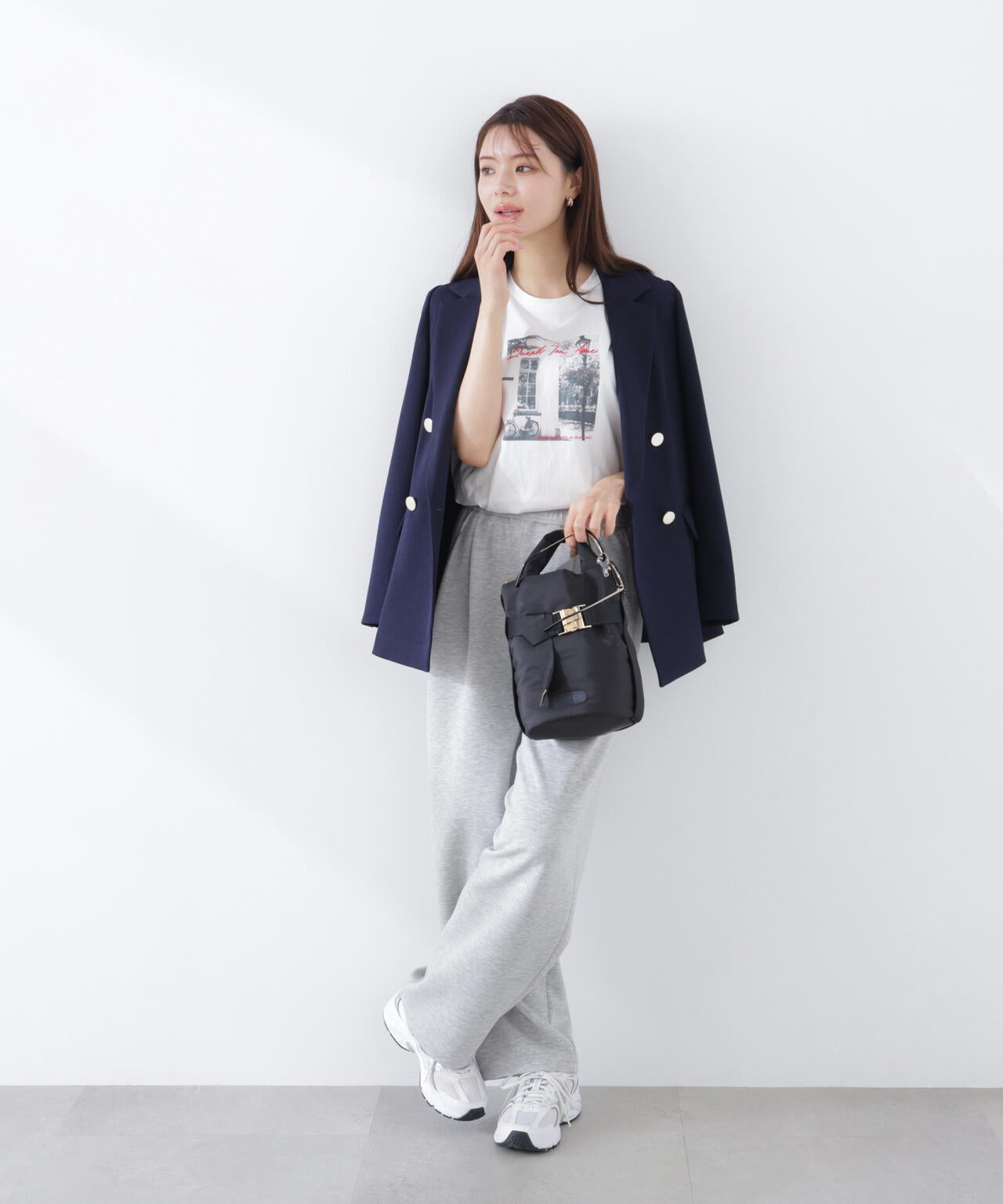 〈a/mie〉カットイージータックパンツ