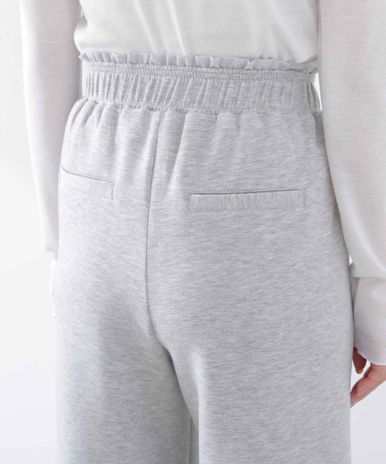 〈a/mie〉カットイージーワイドパンツ