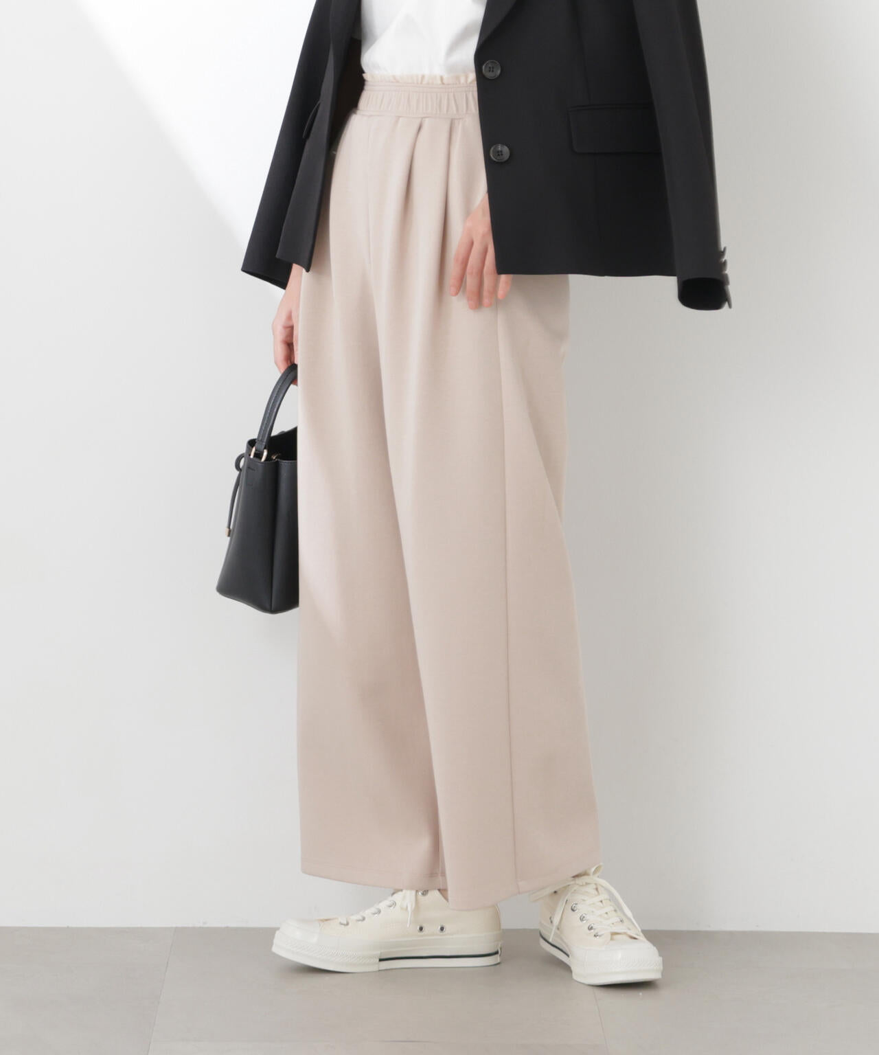 〈a/mie〉カットイージーワイドパンツ