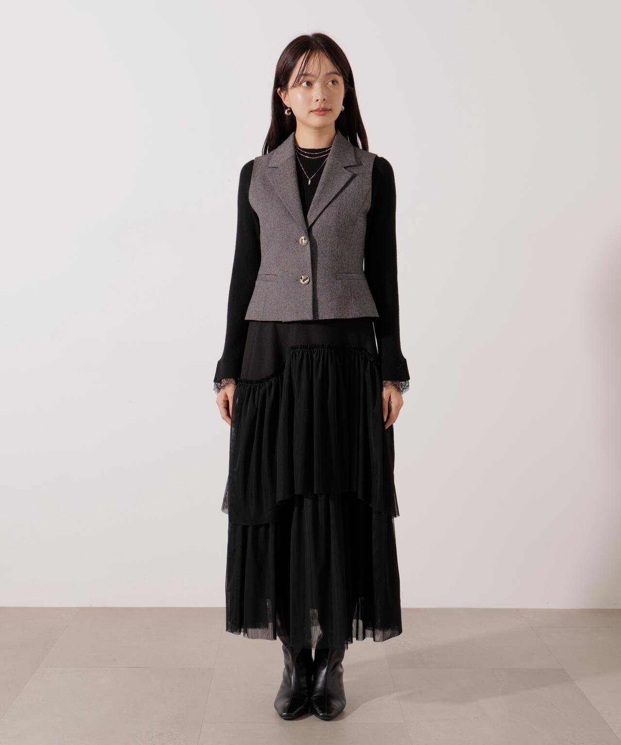 テーラードジレセットアップ