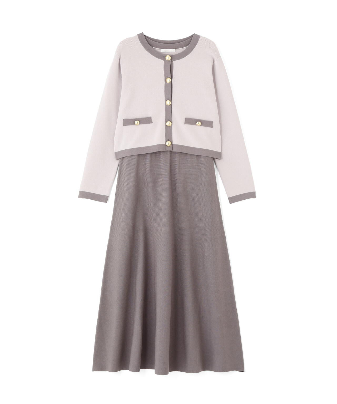 バイカラーカーデセットアップ | PROPORTION BODY DRESSING