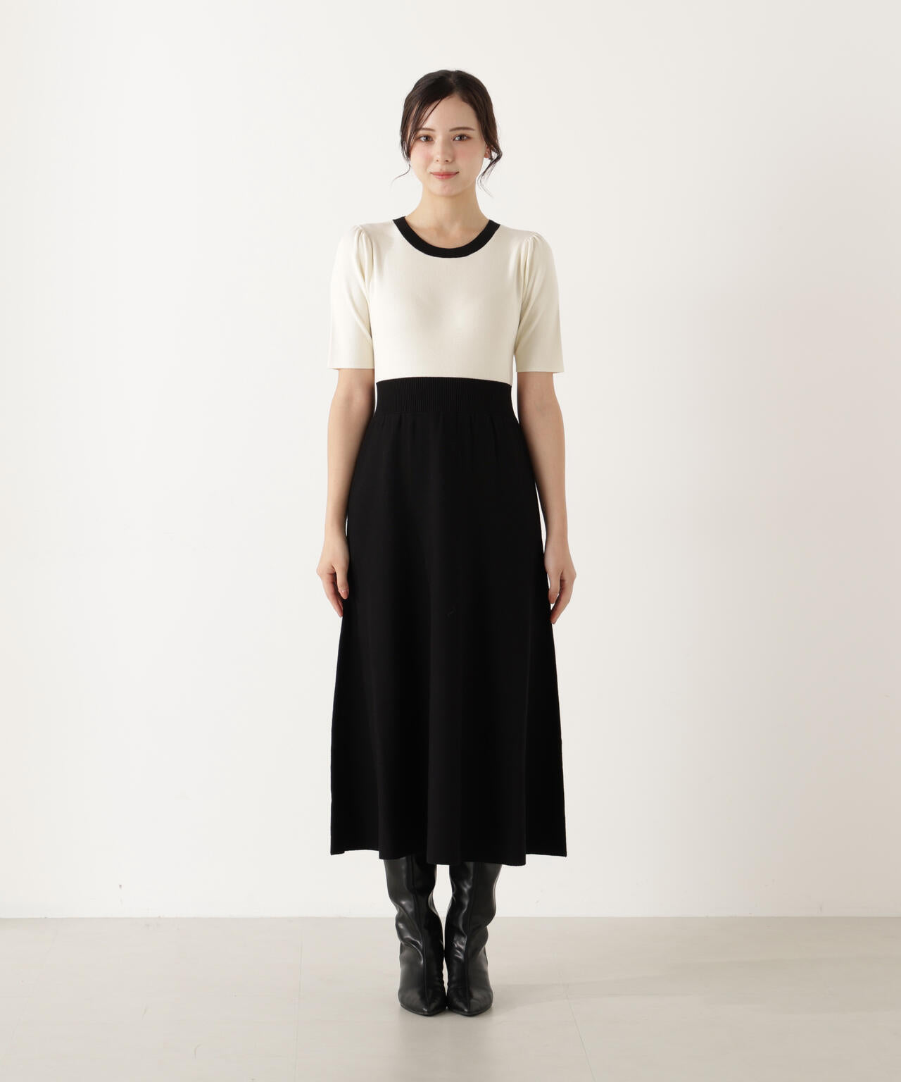 バイカラーカーデセットアップ | PROPORTION BODY DRESSING