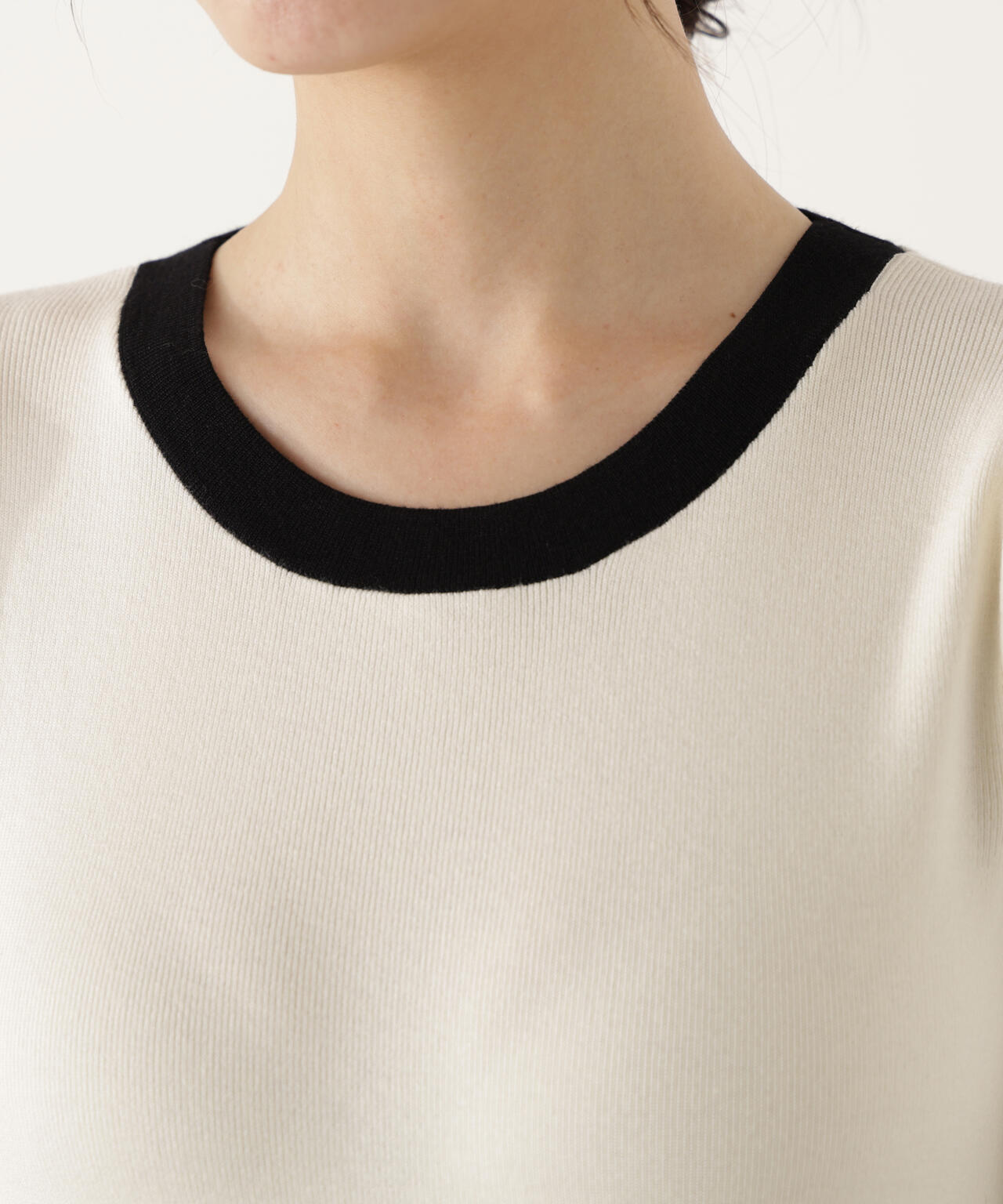 バイカラーカーデセットアップ