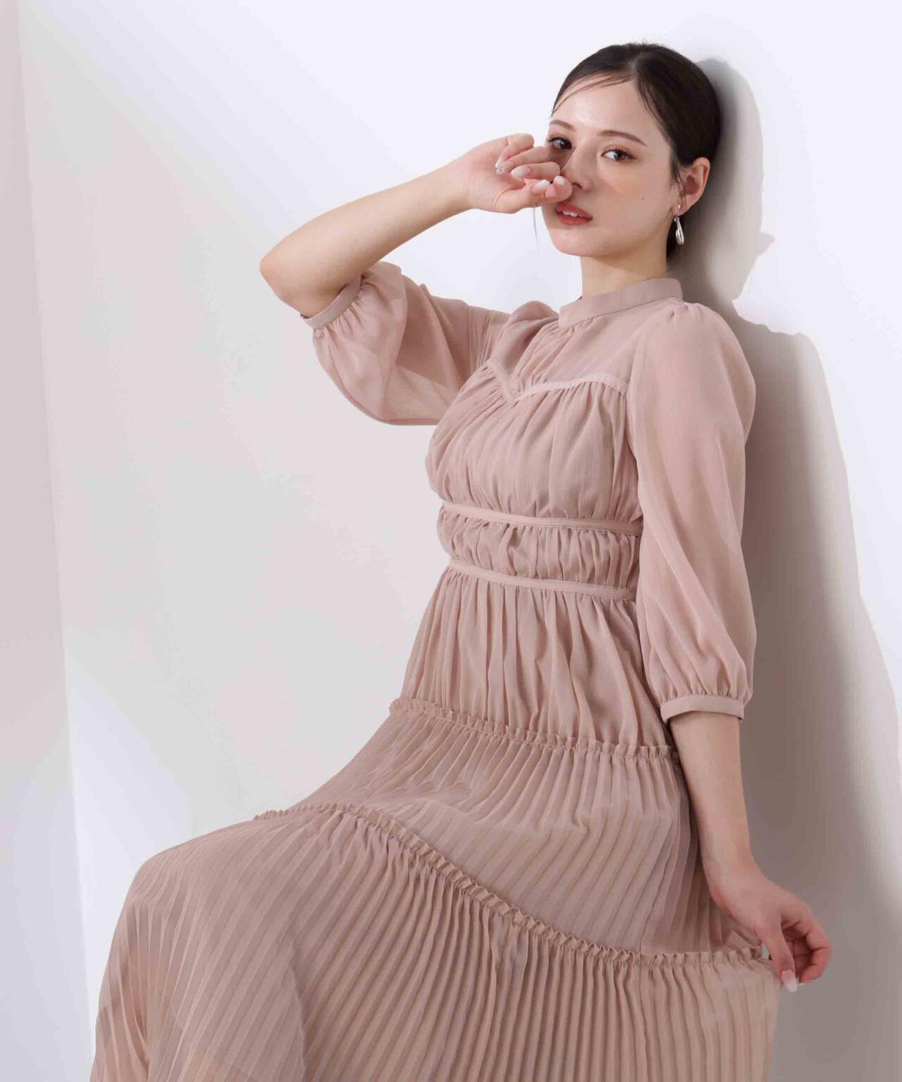 L＞プリーツロングワンピース | PROPORTION BODY DRESSING