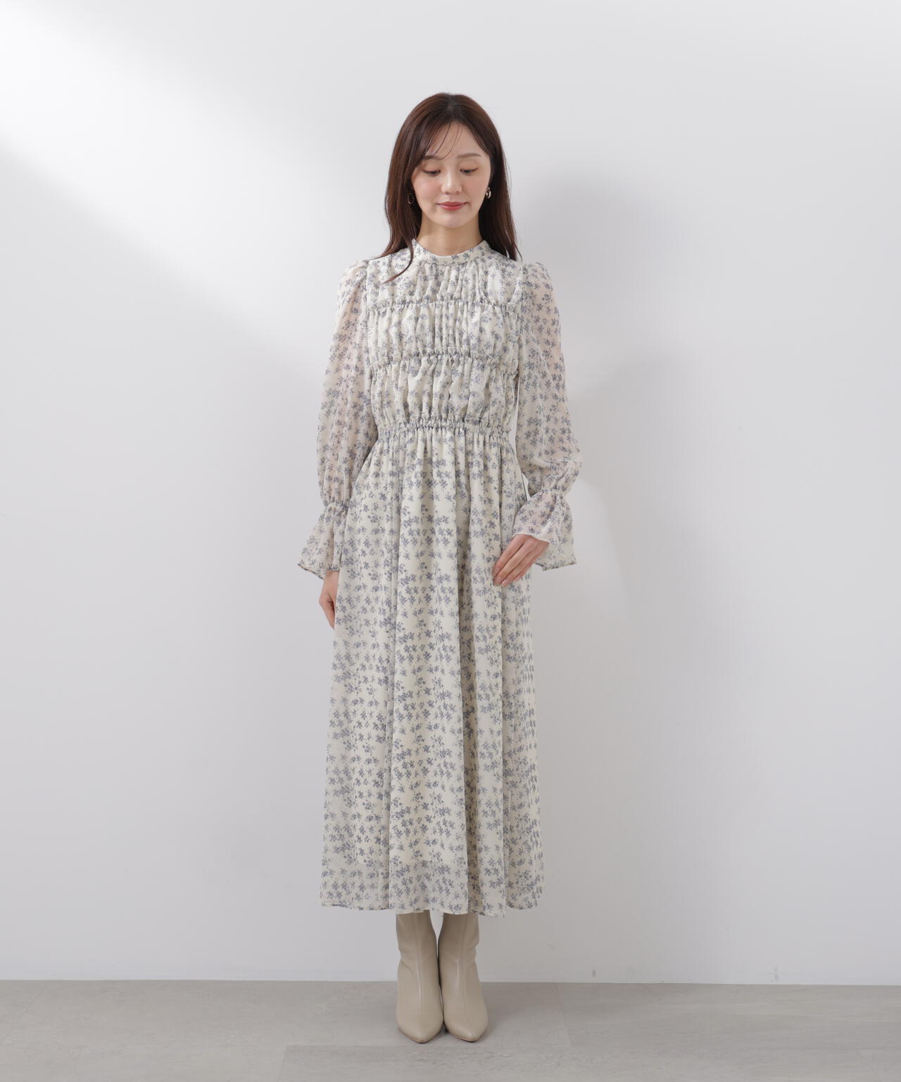 シアーシャーリングワンピース