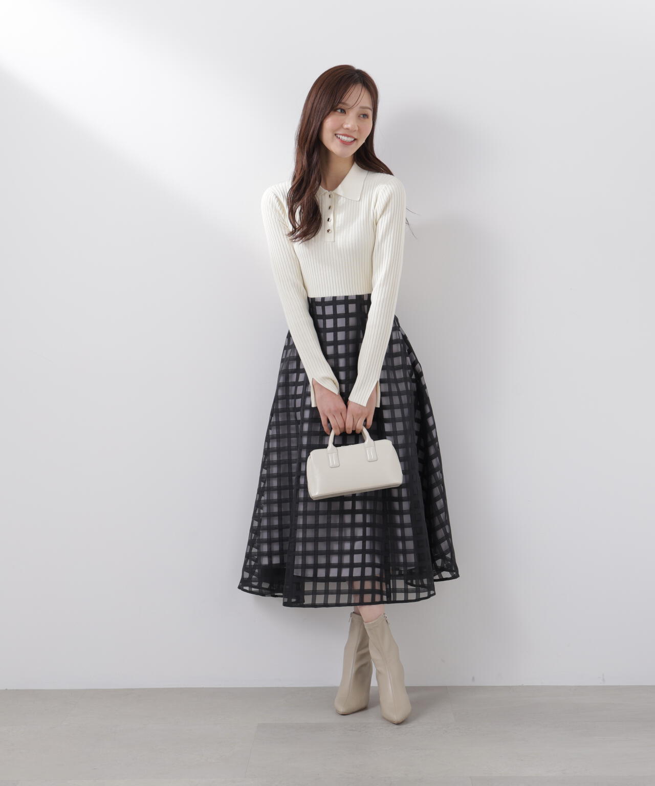 ポロカラーニットワンピース | PROPORTION BODY DRESSING