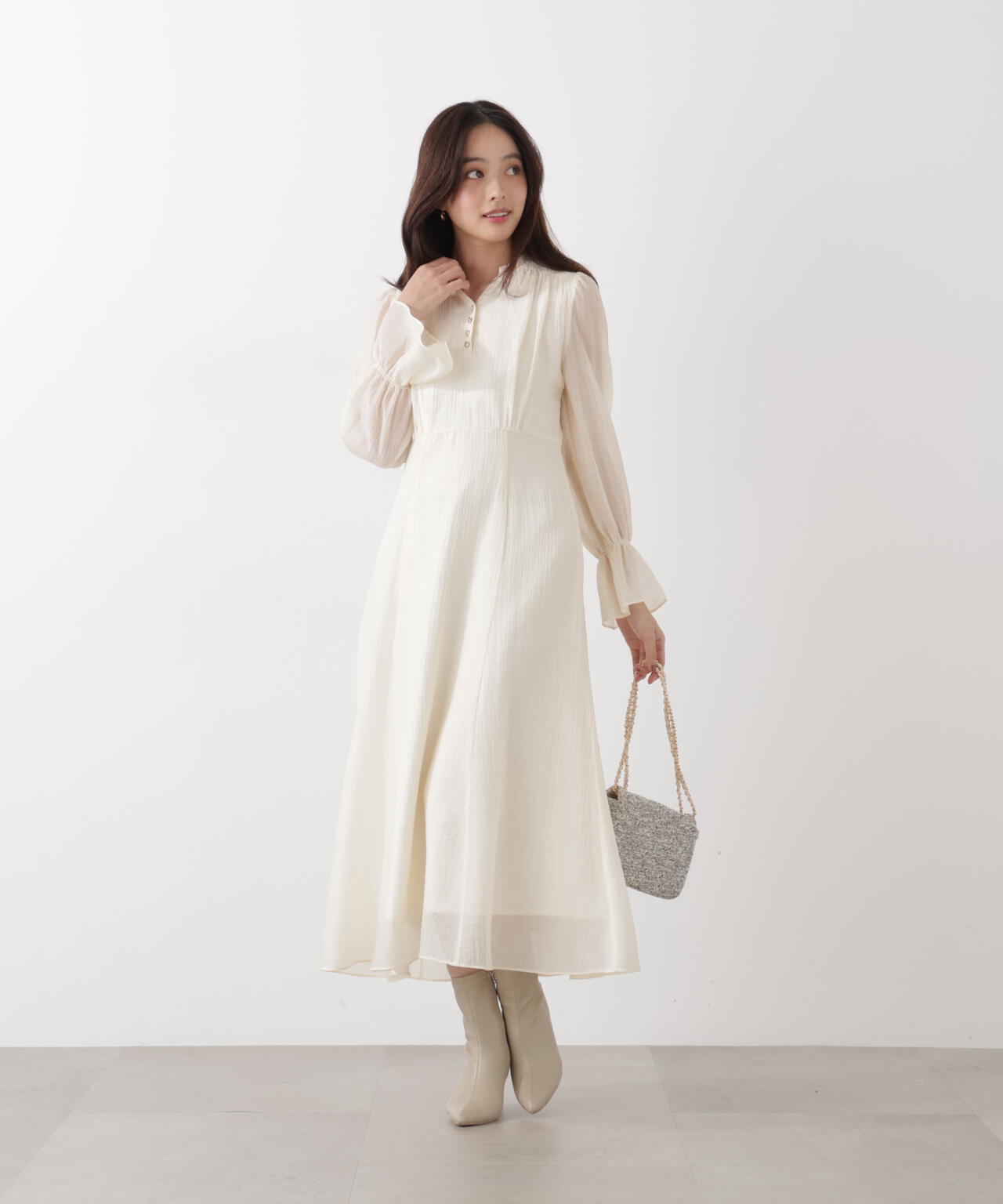 バックレースアップレディワンピース | PROPORTION BODY DRESSING