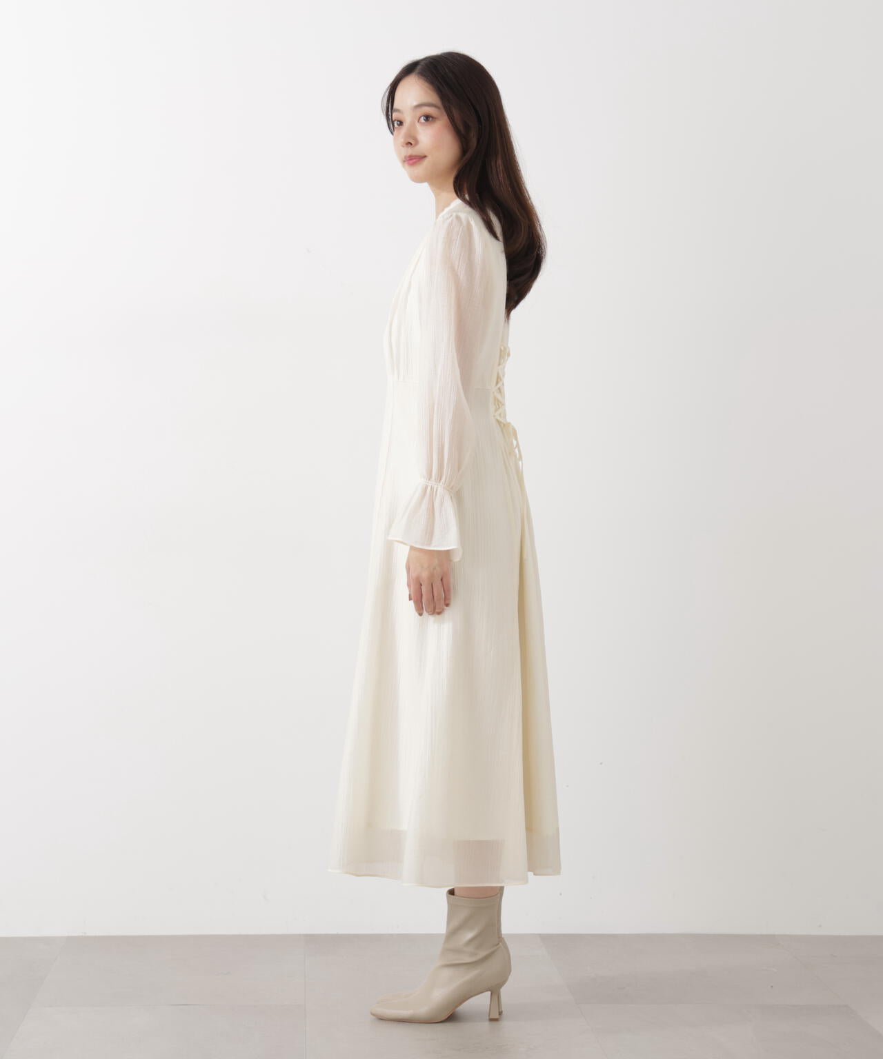 バックレースアップレディワンピース | PROPORTION BODY DRESSING