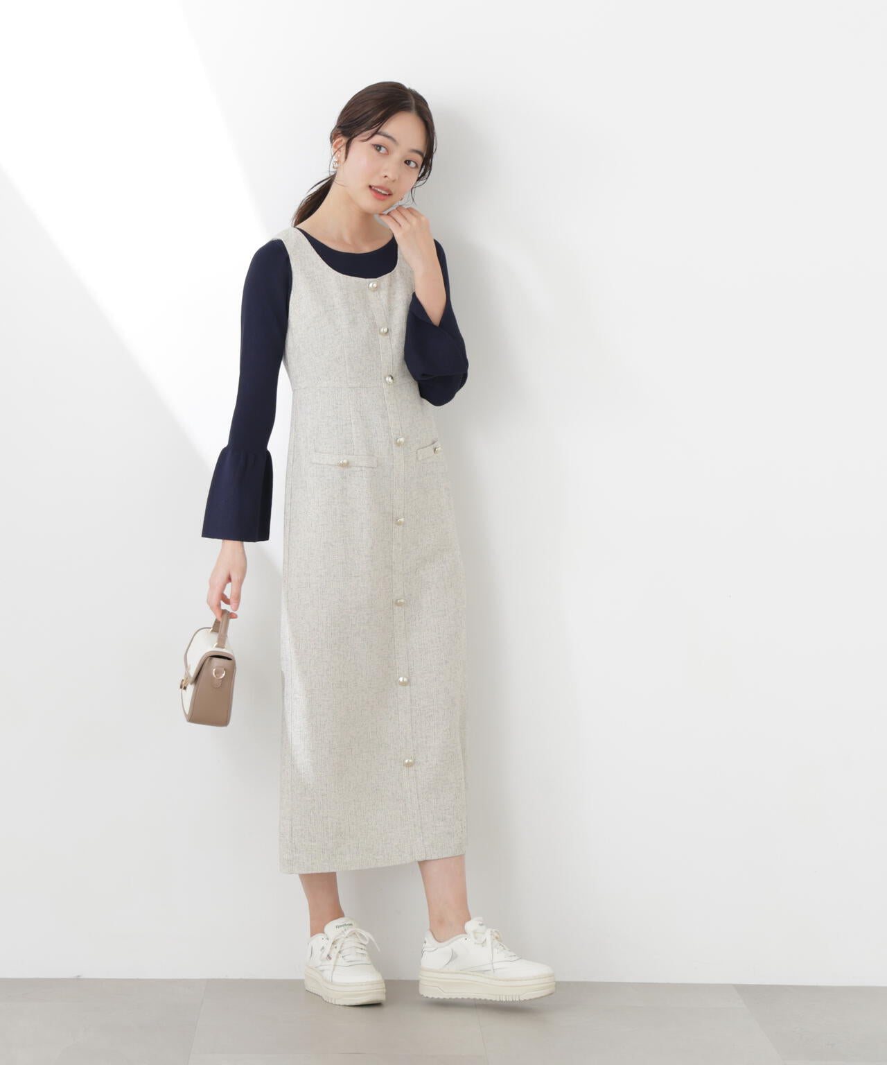 PROPORTIONBODYDRESSING☆スプリングツイードジャンスカPS スプリングツイードジャンスカ | PROPORTION BODY DRESSING