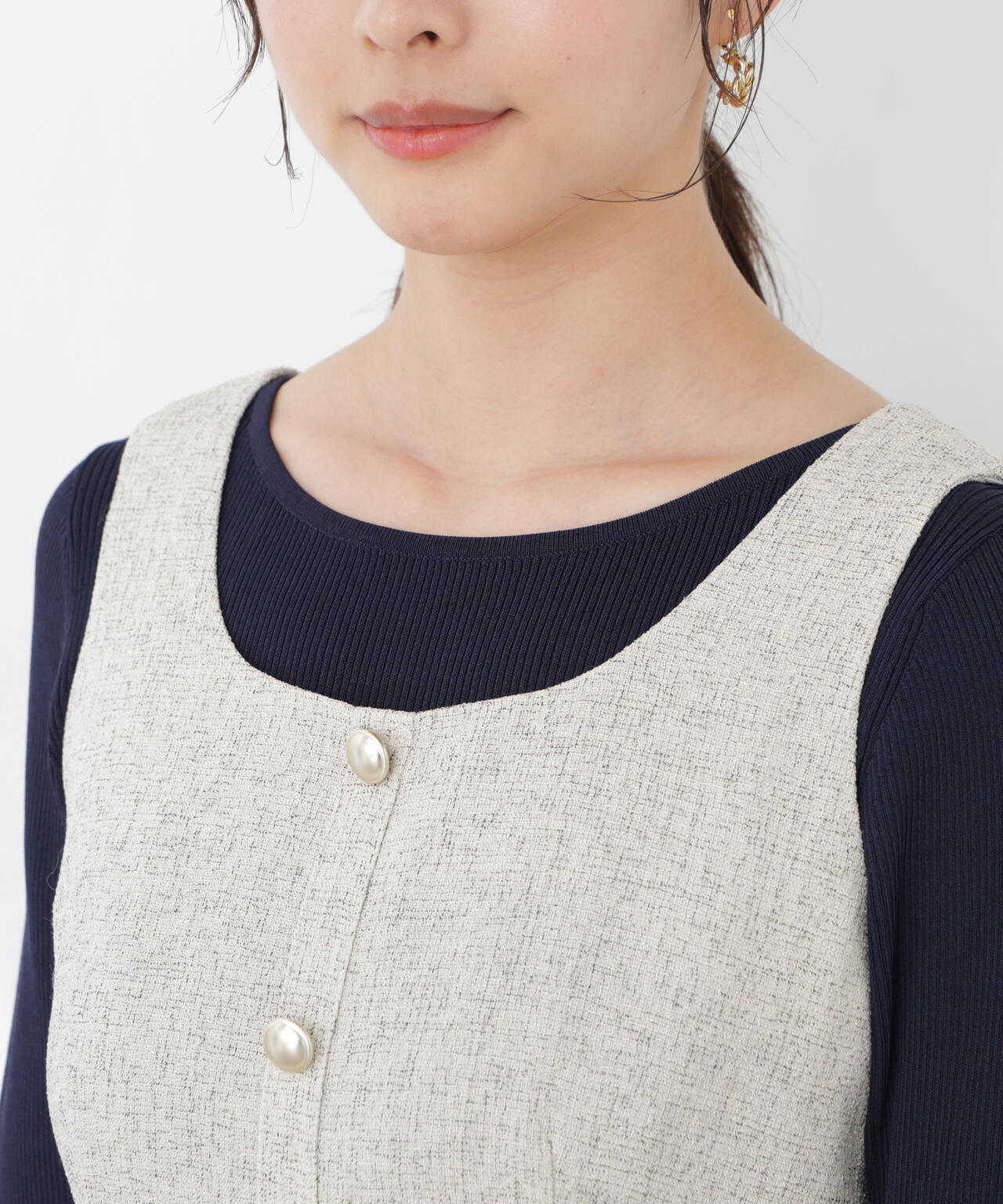 スプリングツイードジャンスカ