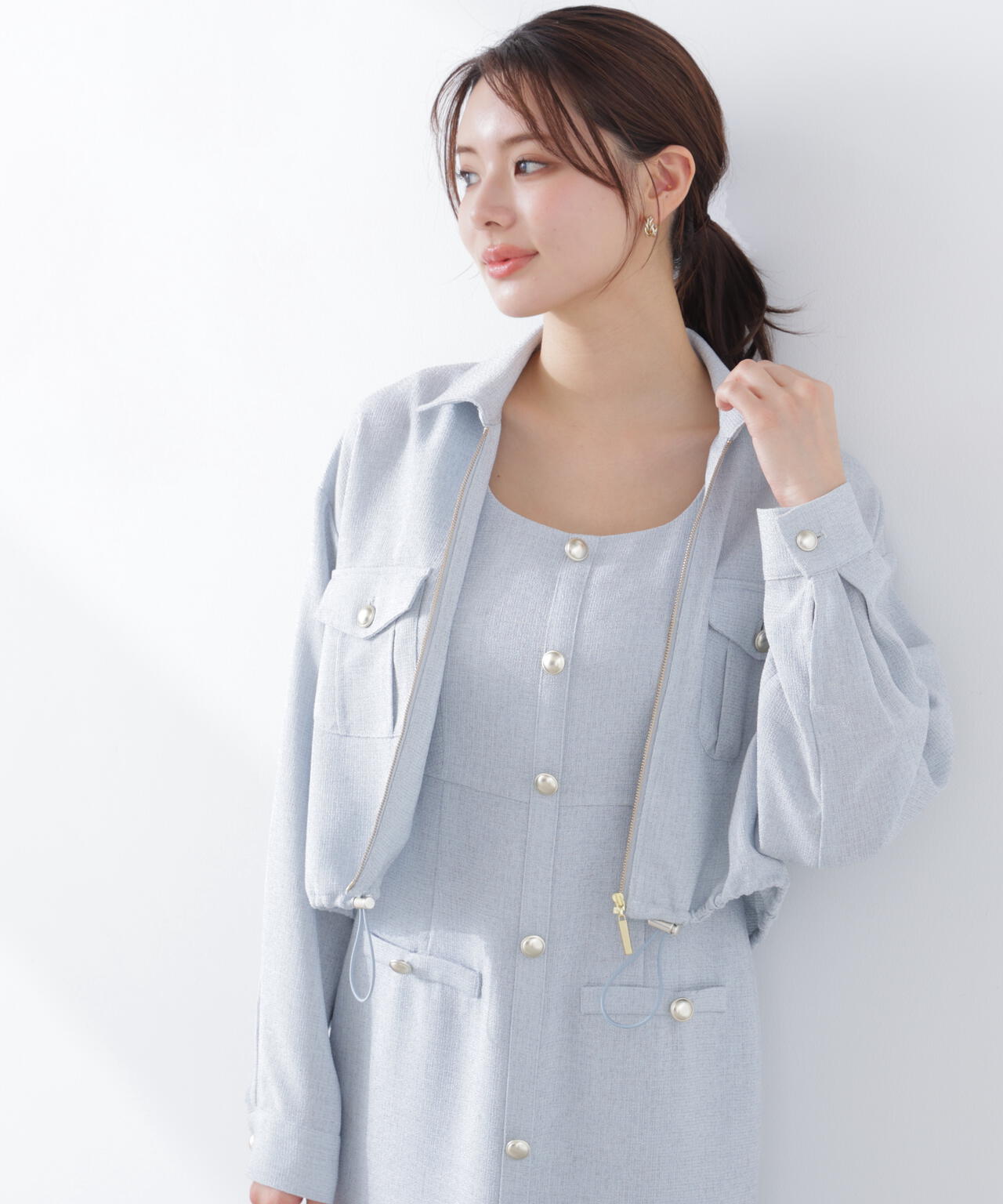 スプリングツイードジャンスカ