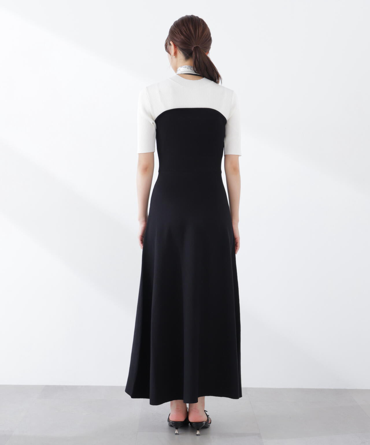 スカーフ付きニットワンピース | PROPORTION BODY DRESSING