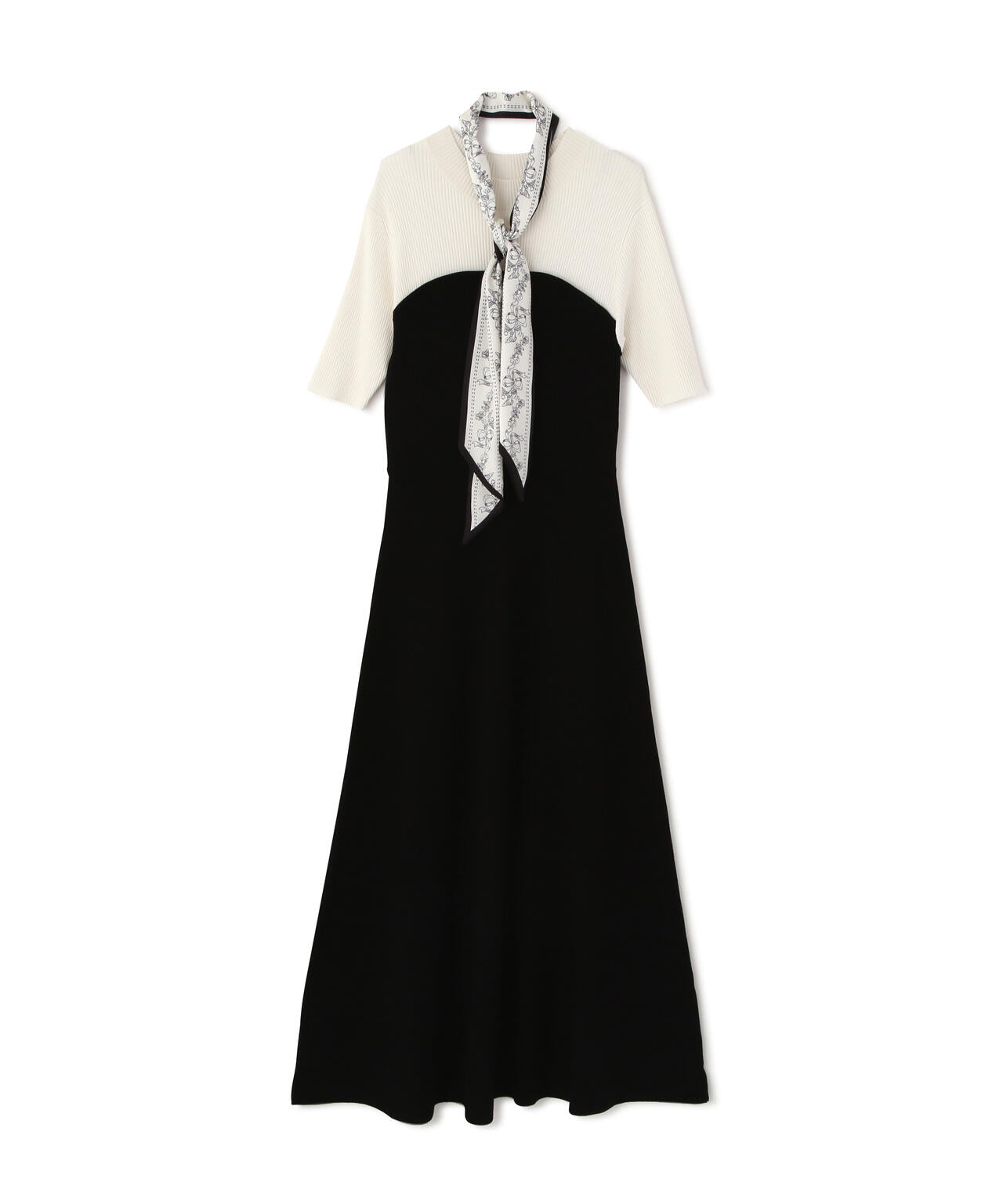 スカーフ付きニットワンピース | PROPORTION BODY DRESSING