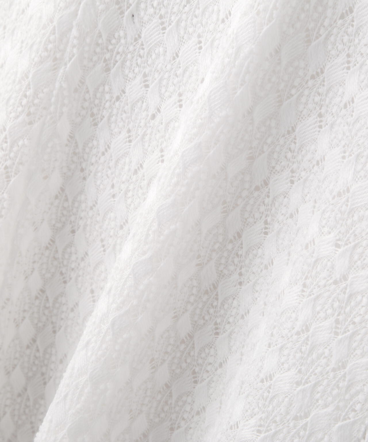 ストレッチレース襟付きワンピース