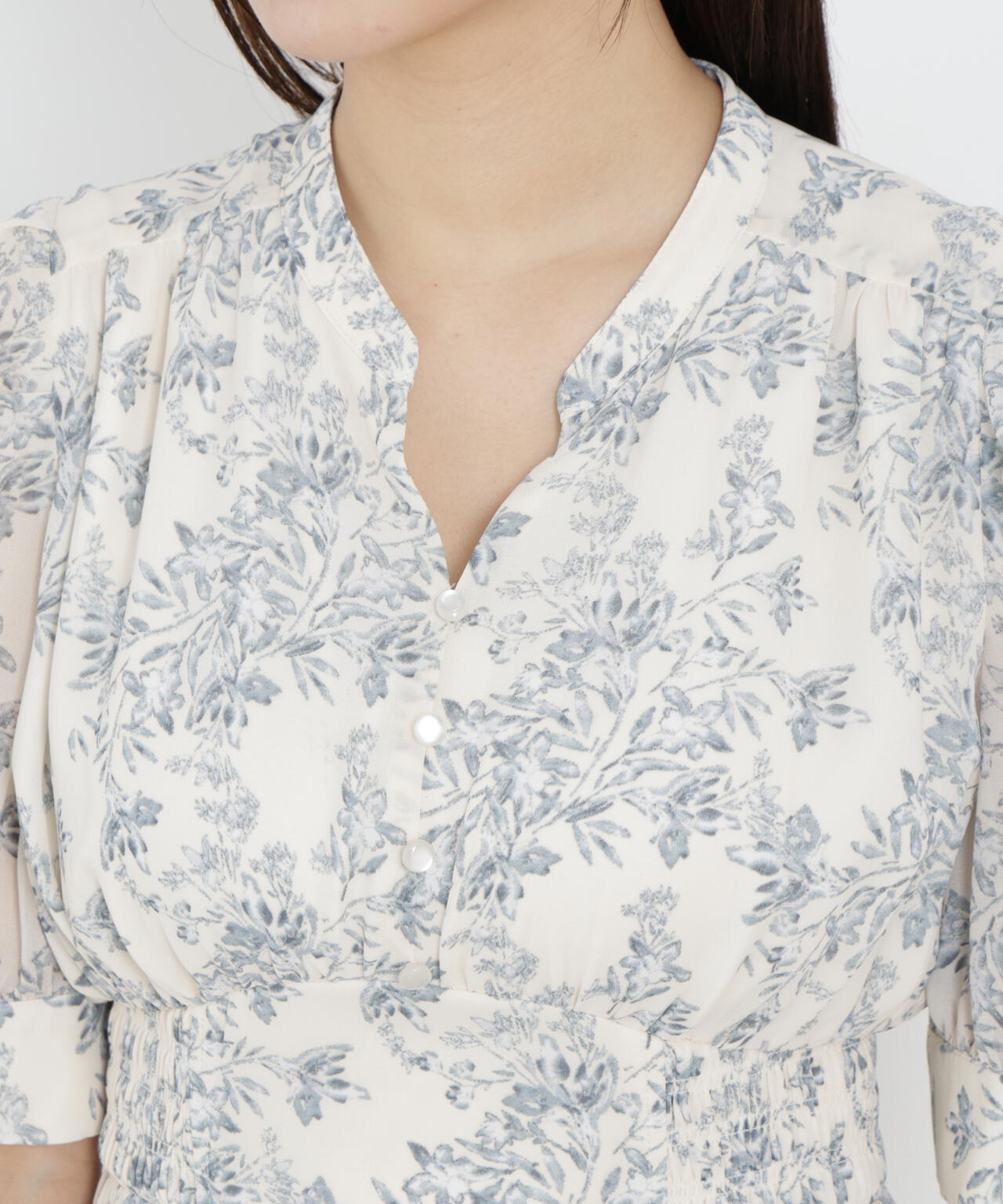 花柄プリーツワンピース【WEB・一部店舗限定】