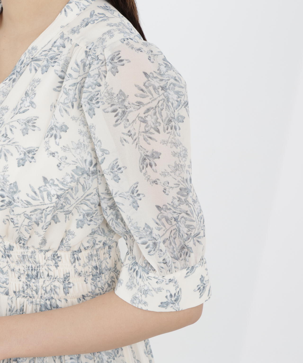 花柄プリーツワンピース【WEB・一部店舗限定】