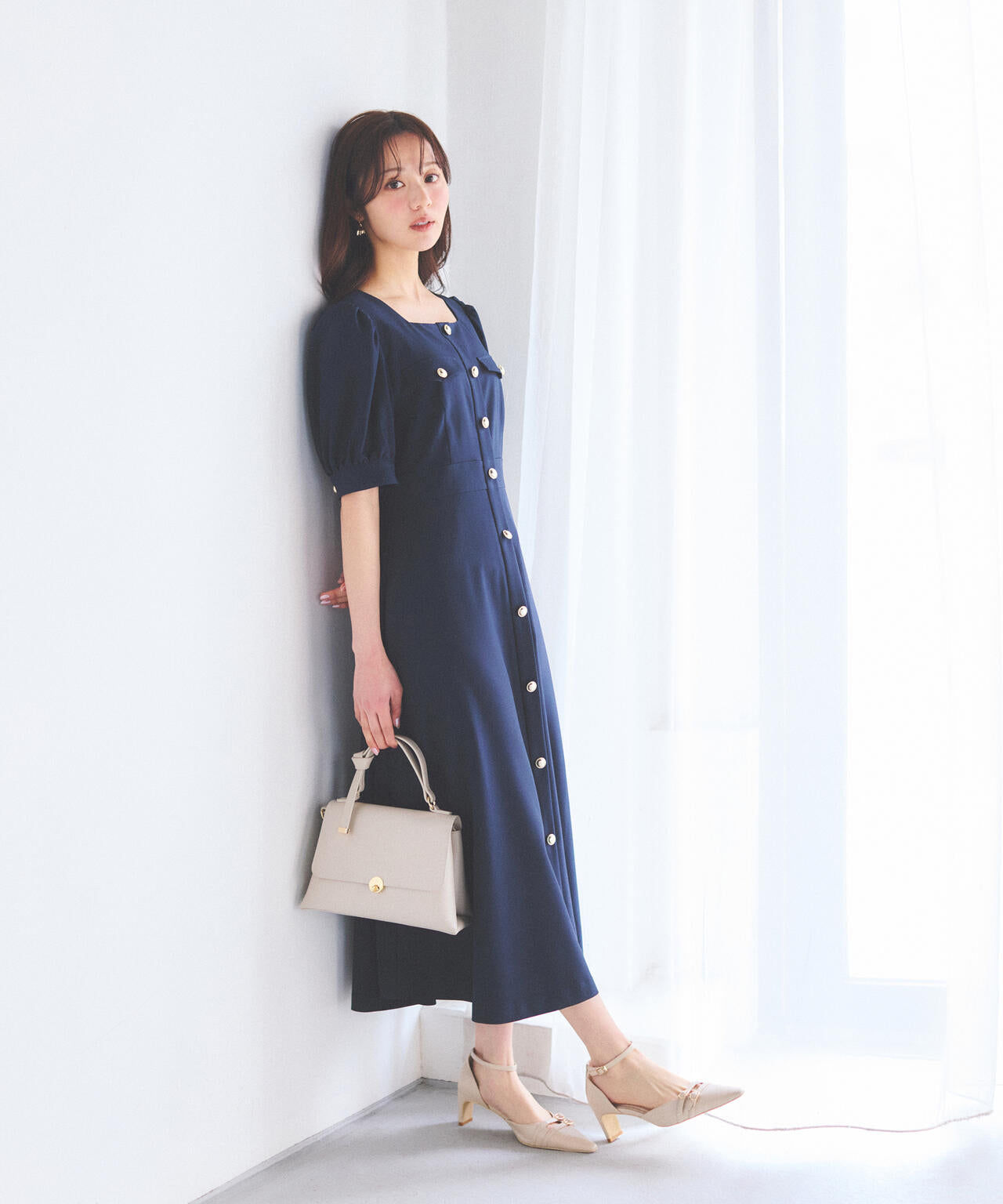 フロント釦ワンピース | PROPORTION BODY DRESSING（プロポーション
