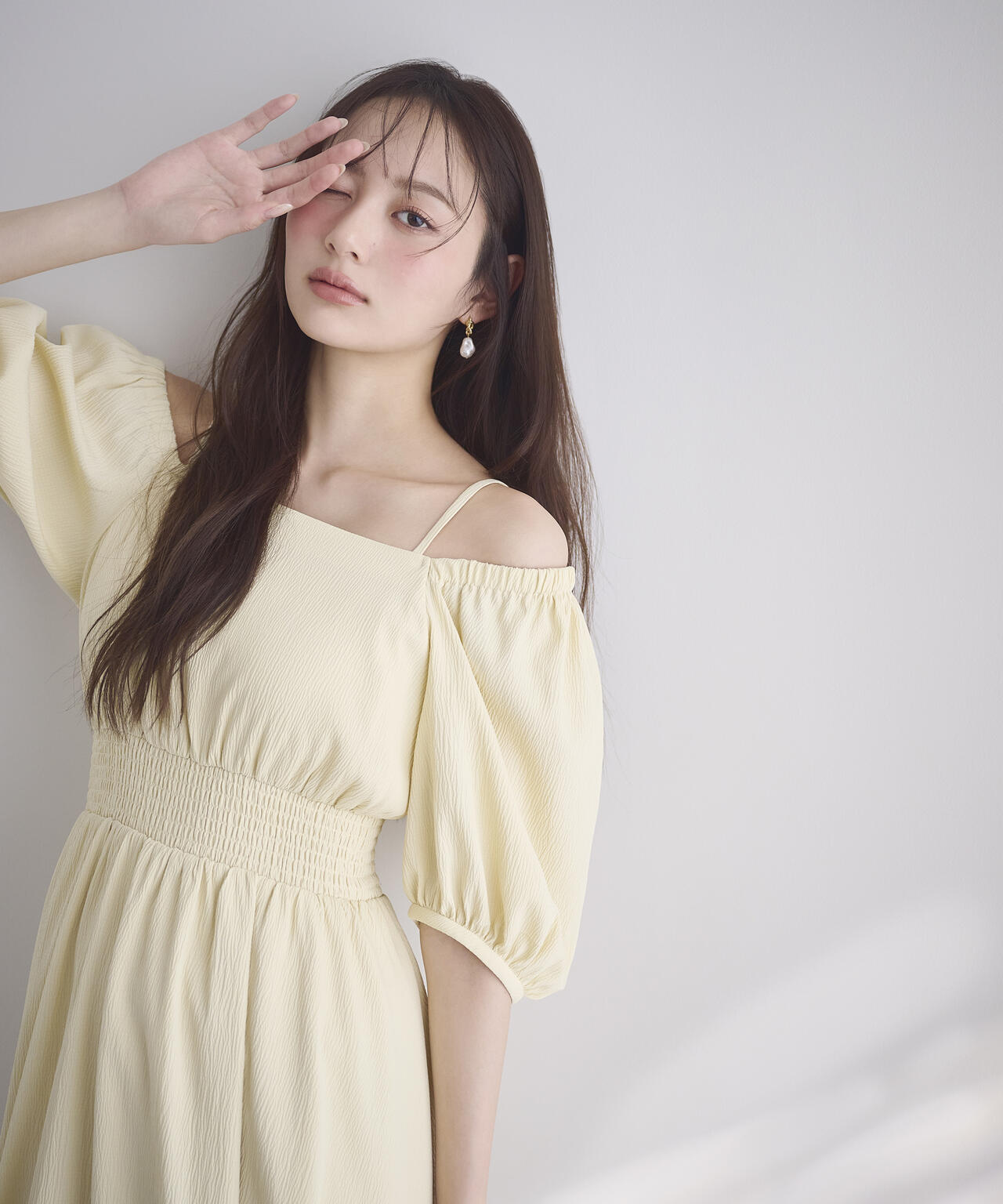 美品　バレンシアガ　ワンピース　セットアップ　フリル　パフスリーブ　希少 加藤栞さん着用】2wayパフスリーブワンピース | PROPORTION BODY