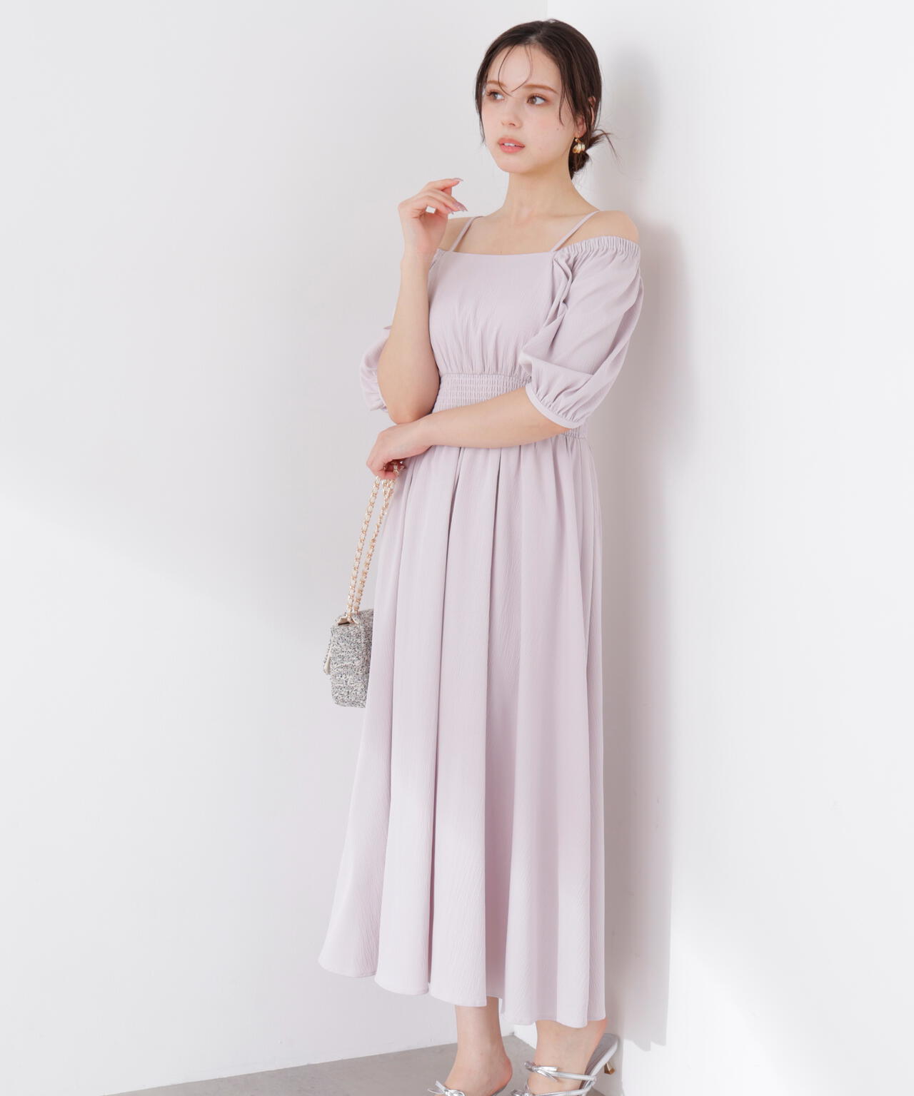 加藤栞さん着用】2wayパフスリーブワンピース | PROPORTION BODY