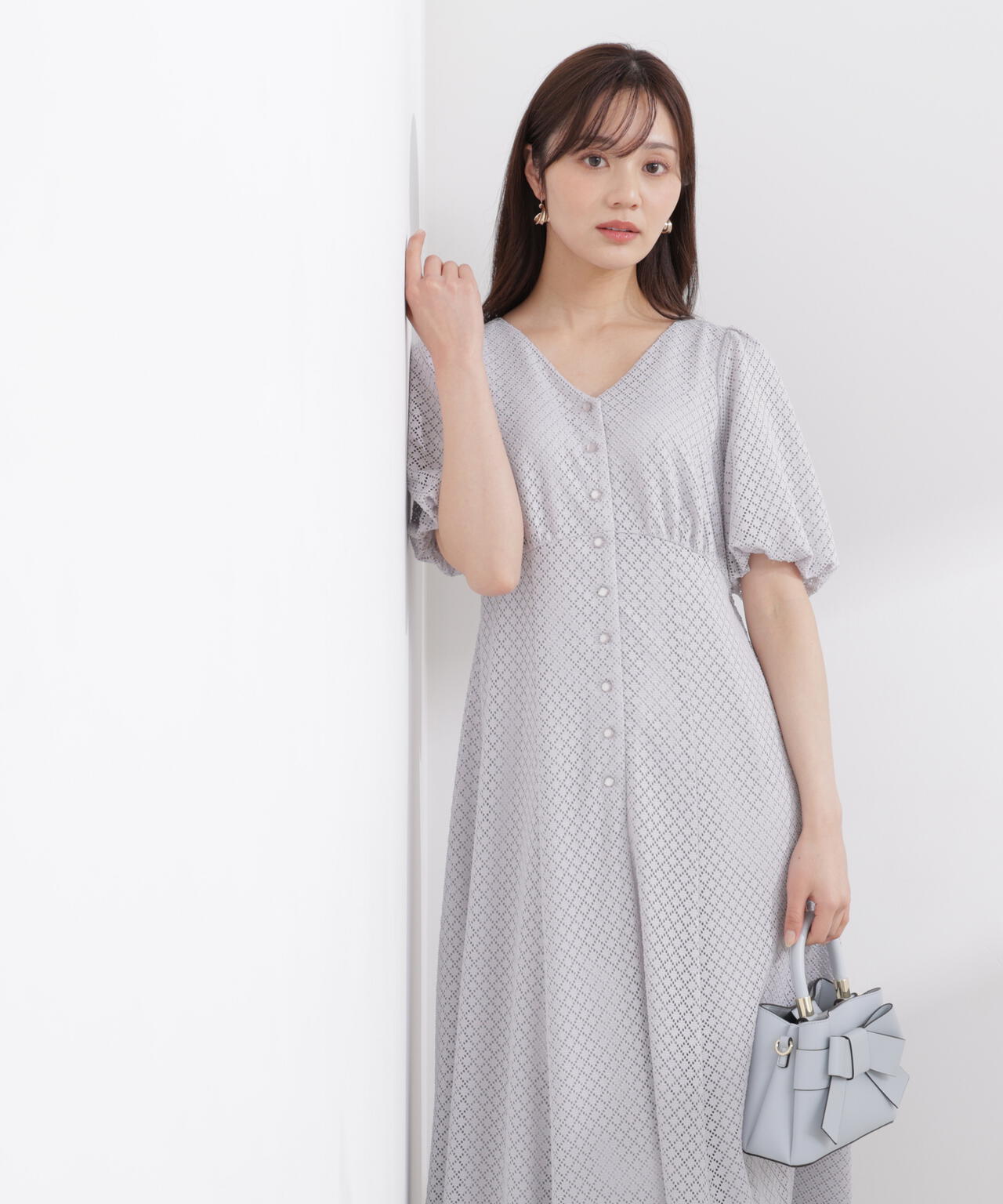 6/12 10:00～6/15 Special Coupon 対象商品】パフスリーブフロント釦