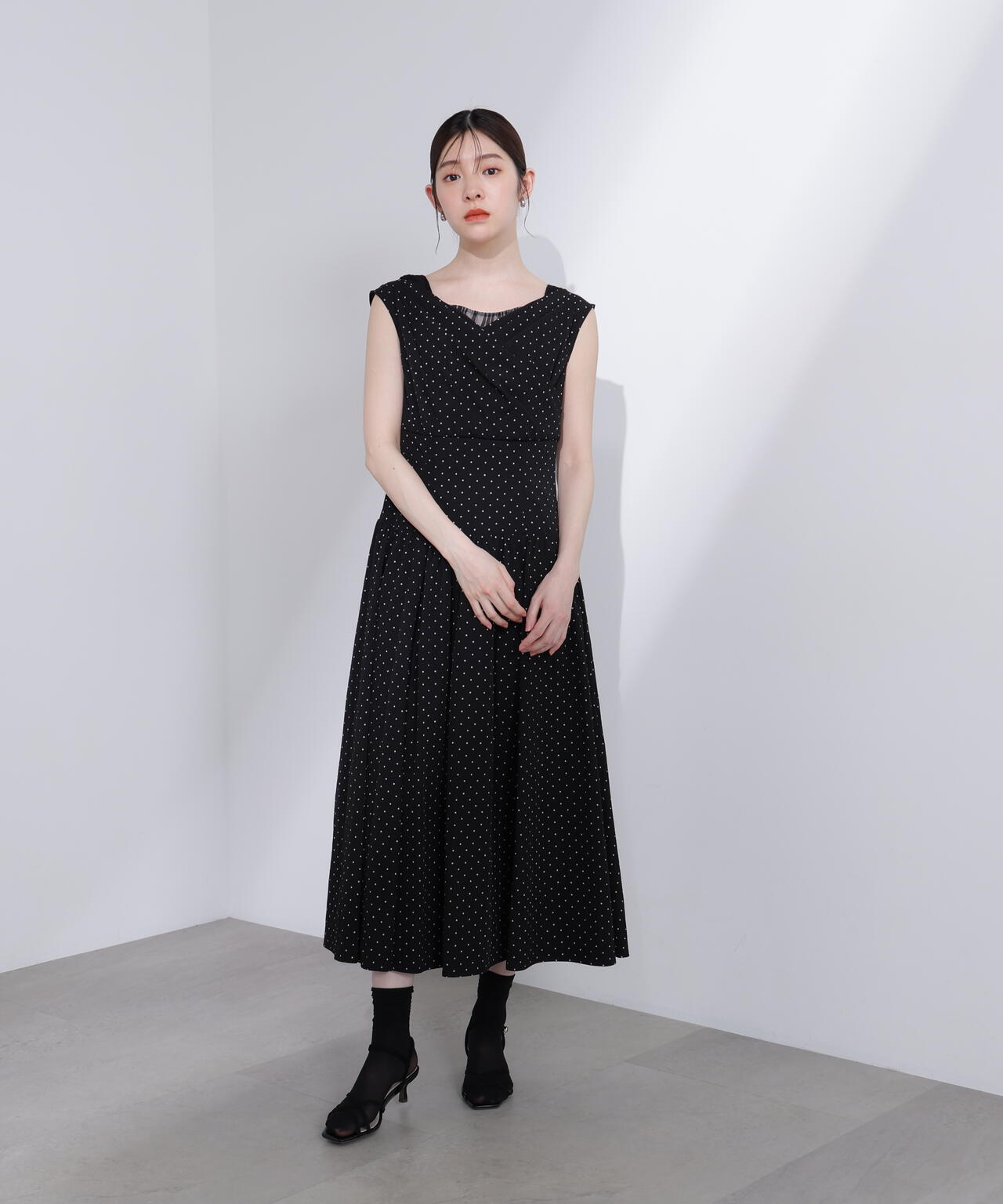 Lou Lou fee（ルルーフェ）〉チュールレイヤードレディーワンピース