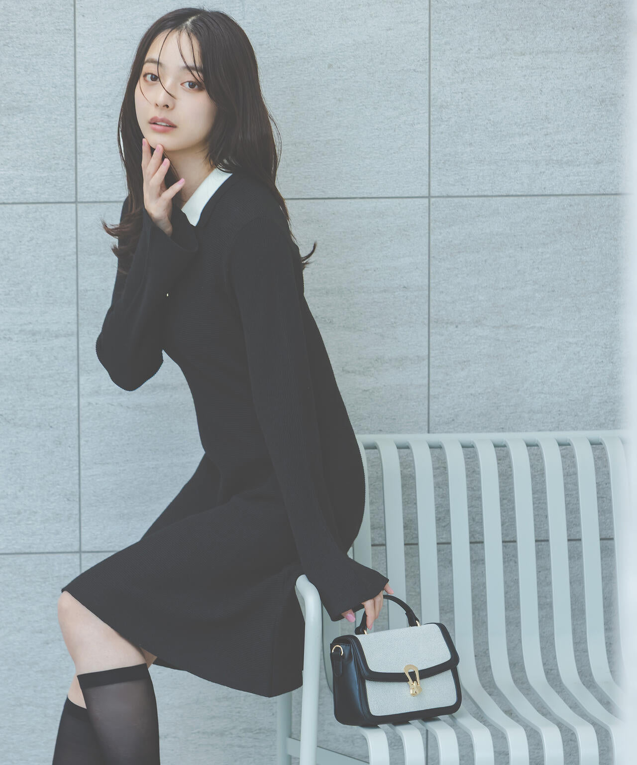 EDIT COLOGNE》ポロミニニットワンピース | PROPORTION BODY DRESSING