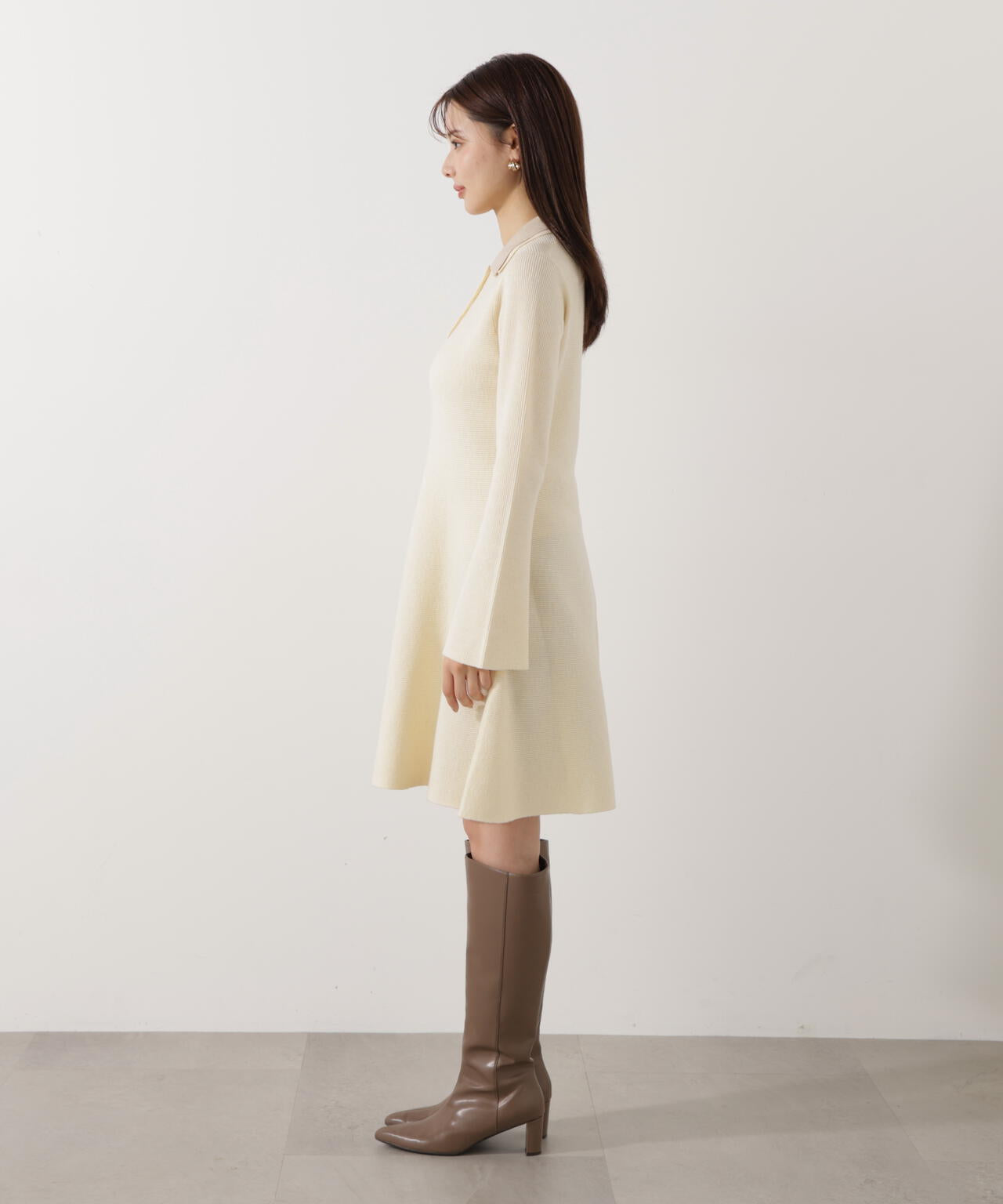 EDIT COLOGNE》ポロミニニットワンピース | PROPORTION BODY DRESSING