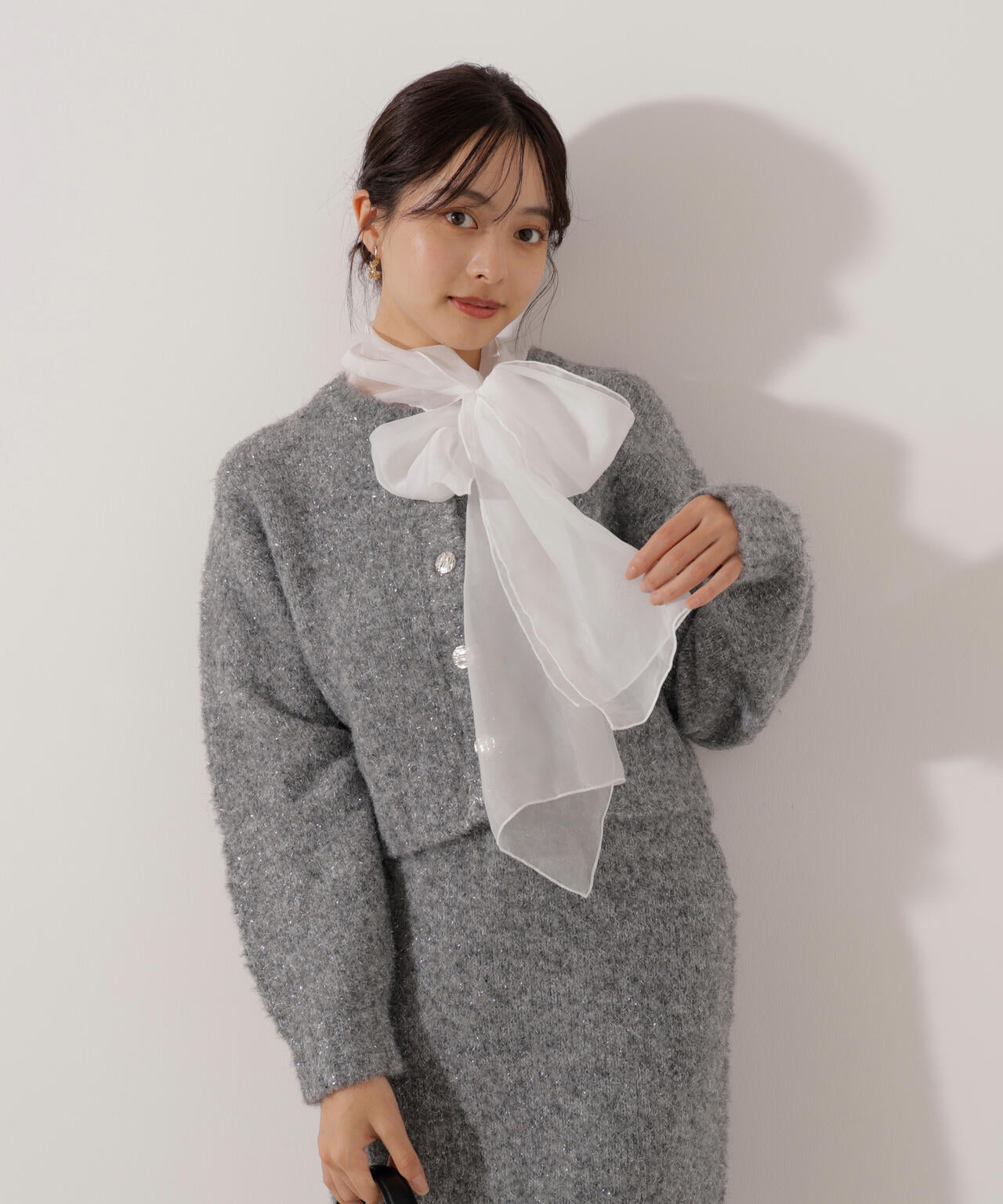 ドールボディ10cm用・ニット素材トップスオーダー受付ページ EDIT COLOGNE》サイドリボンニットSETUP | PROPORTION BODY DRESSING