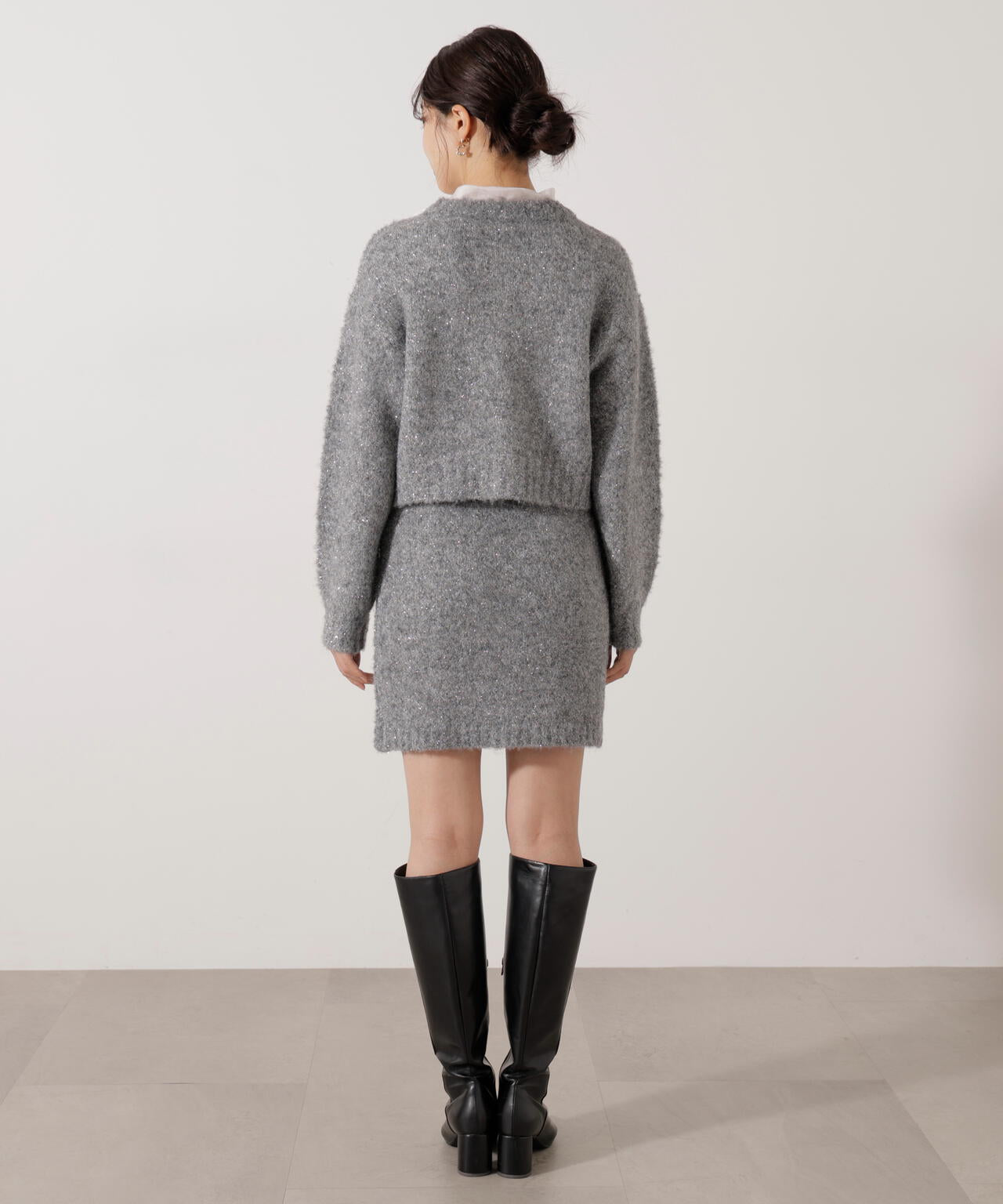 《EDIT COLOGNE》サイドリボンニットSETUP