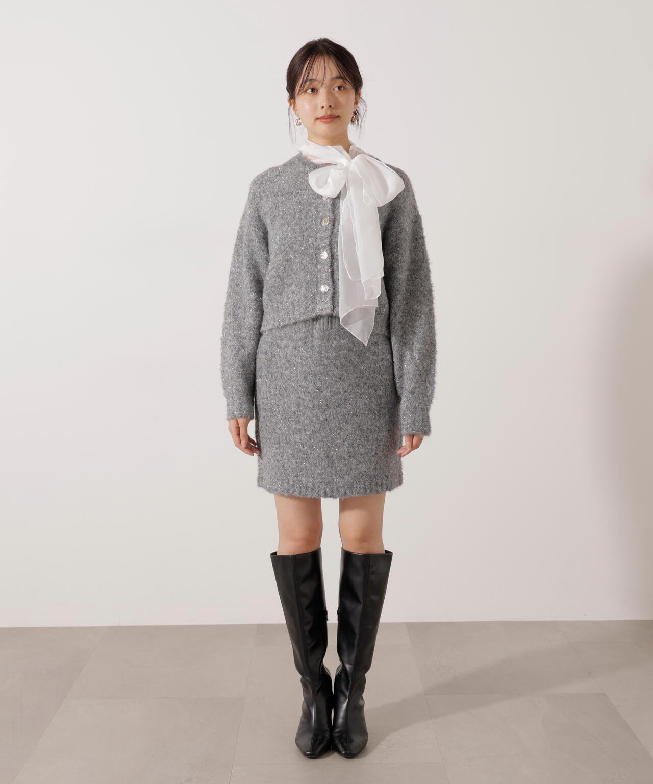 EDIT COLOGNE》サイドリボンニットSETUP | PROPORTION BODY DRESSING