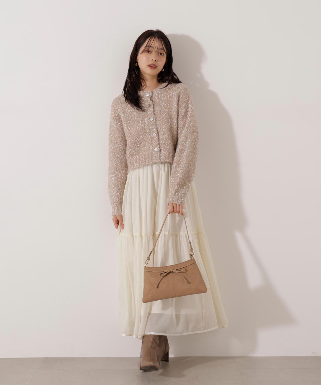 《EDIT COLOGNE》サイドリボンニットSETUP