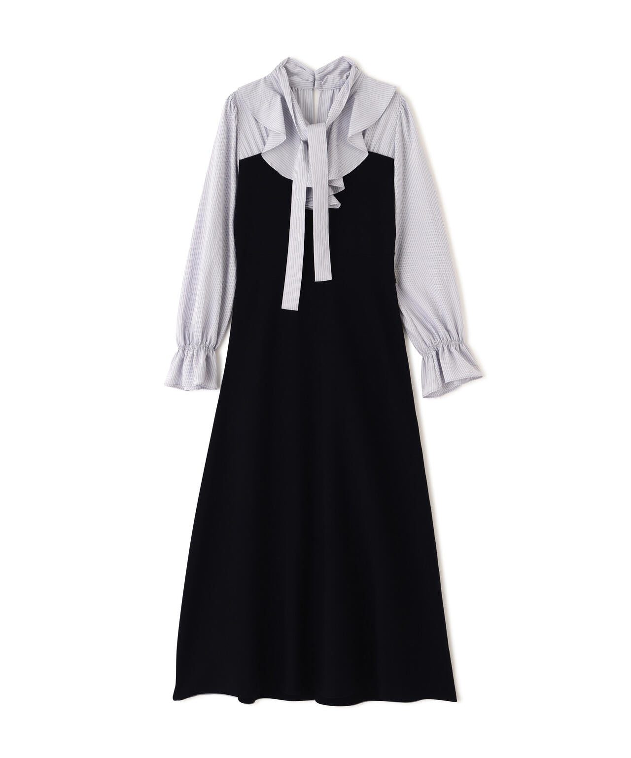【新品】プロポーションボディドレッシング　ラッフルタイドッキングワンピース EDIT COLOGNE》ラッフルタイドッキングワンピース | PROPORTION BODY