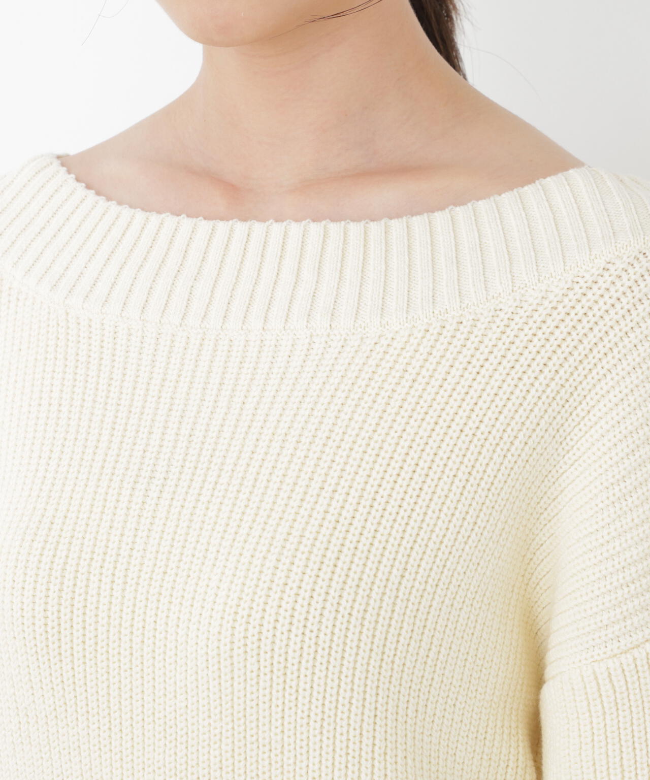 《EDIT COLOGNE》スプリングレースレイヤード風ニットワンピース